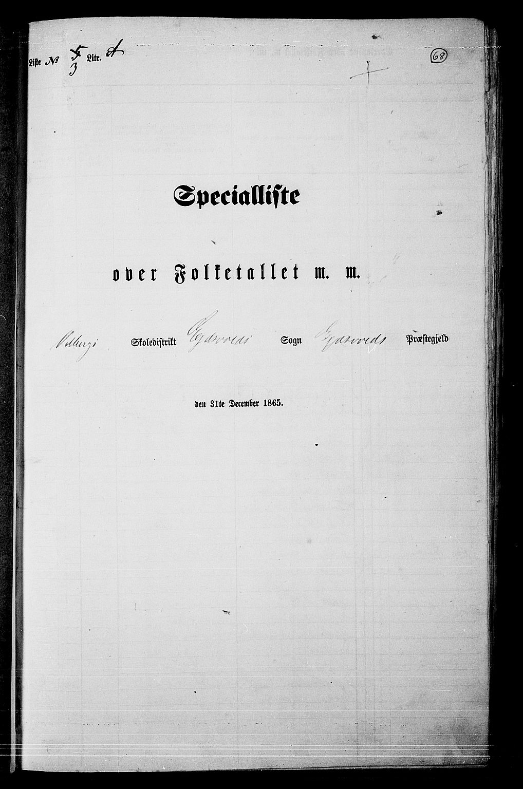 RA, Folketelling 1865 for 0237P Eidsvoll prestegjeld, 1865, s. 56