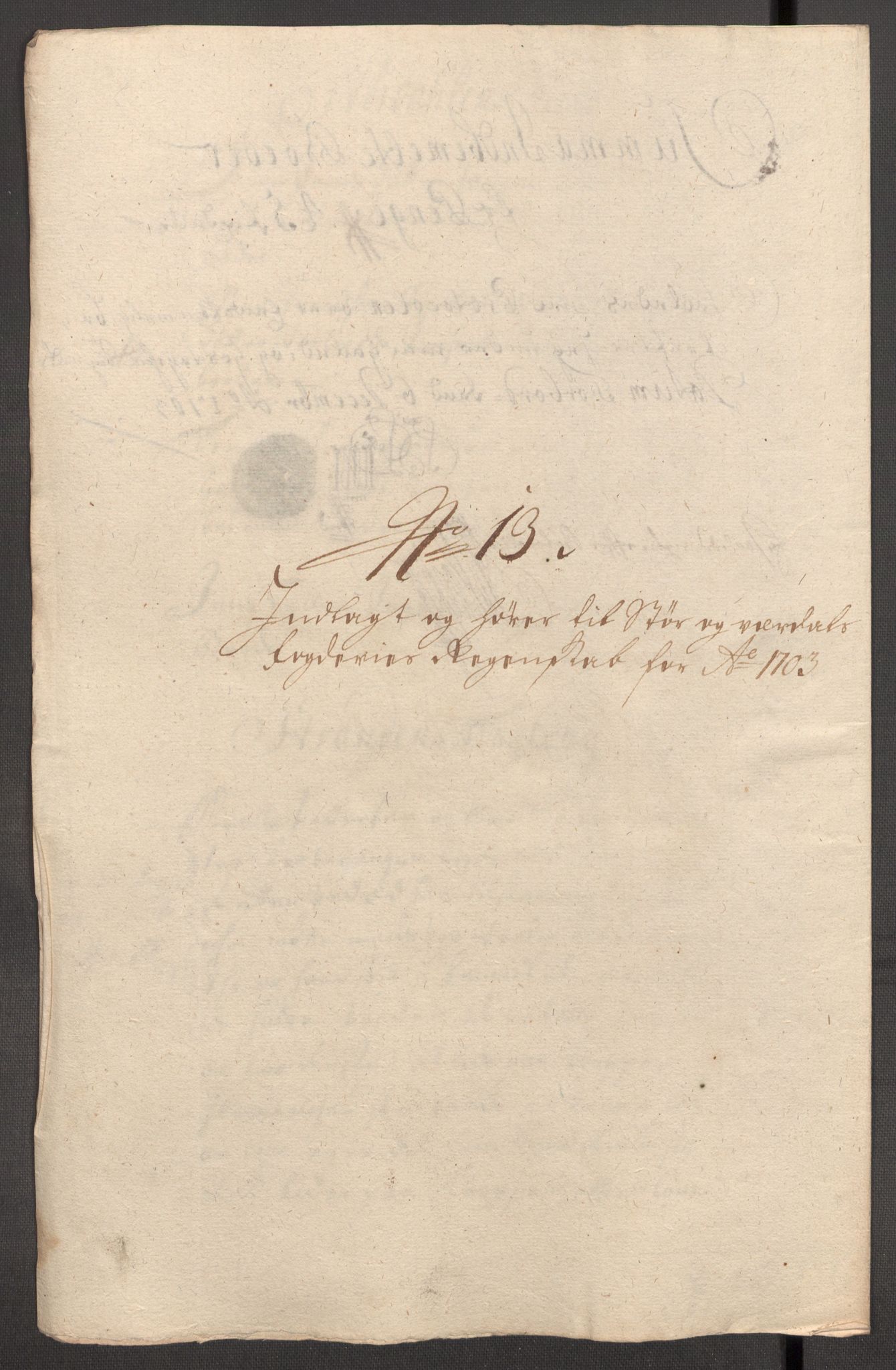 Rentekammeret inntil 1814, Reviderte regnskaper, Fogderegnskap, AV/RA-EA-4092/R62/L4194: Fogderegnskap Stjørdal og Verdal, 1703, s. 190