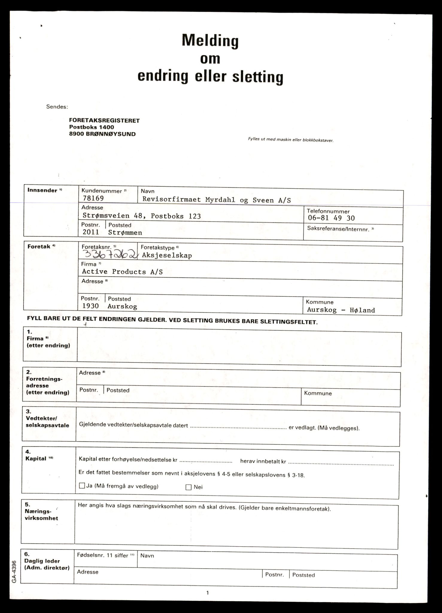 Nes tingrett, AV/SAT-A-10548/K/Ke/Kea/L0008: Aksjeselskap, Abc - Byg, 1944-1990, s. 5