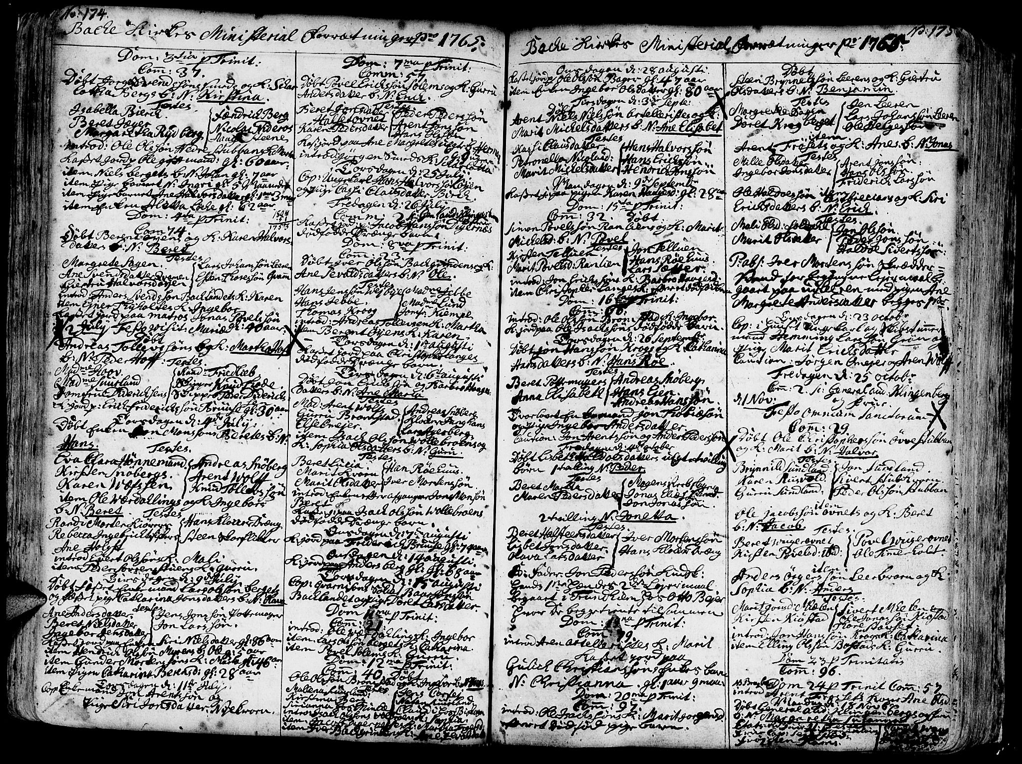 Ministerialprotokoller, klokkerbøker og fødselsregistre - Sør-Trøndelag, AV/SAT-A-1456/606/L0276: Ministerialbok nr. 606A01 /2, 1727-1779, s. 174-175