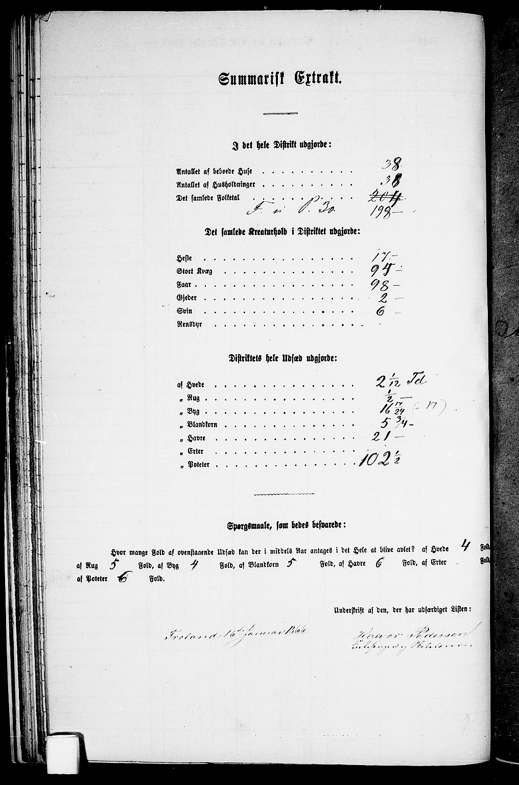 RA, Folketelling 1865 for 0919P Froland prestegjeld, 1865, s. 37