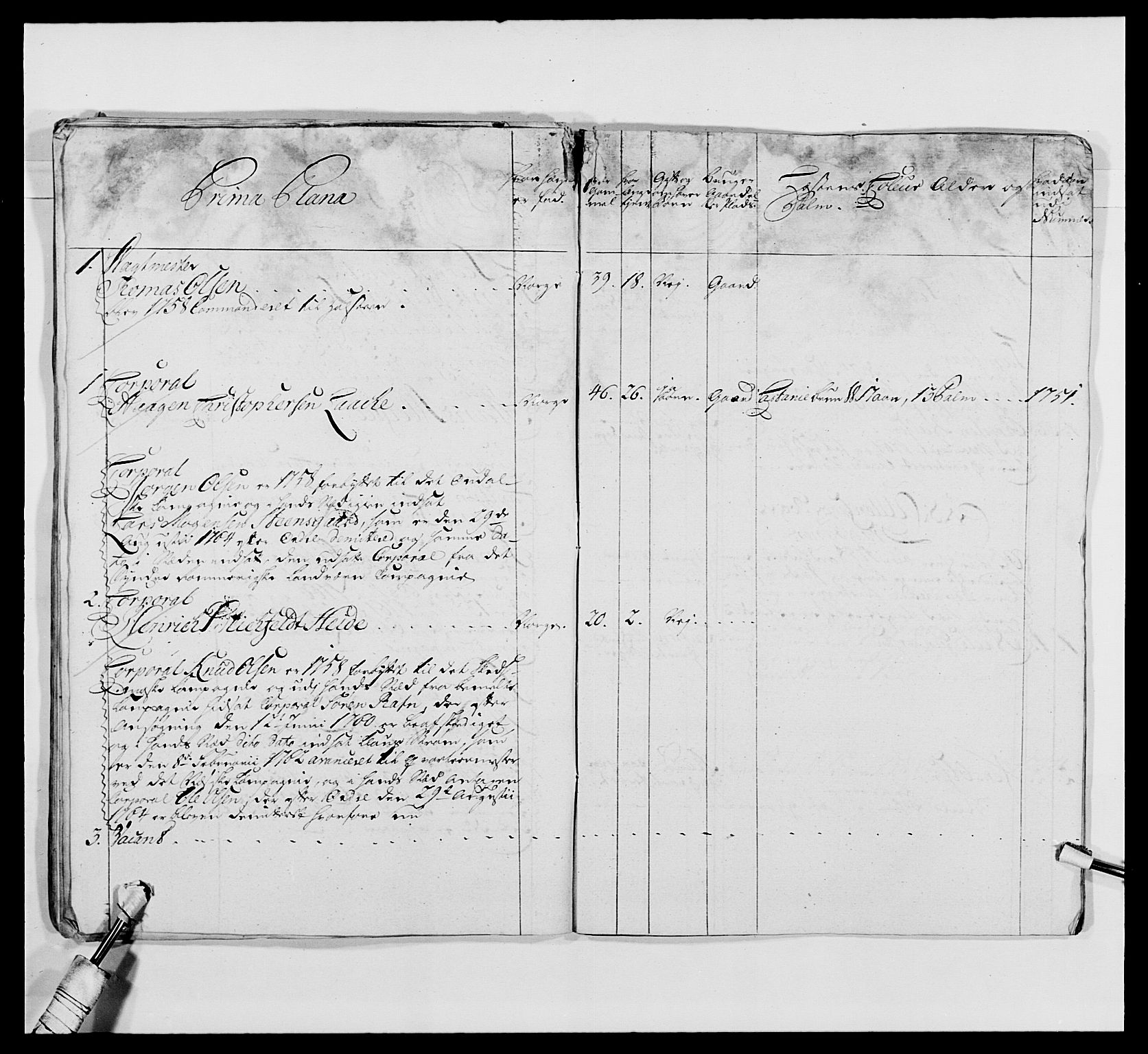 Kommanderende general (KG I) med Det norske krigsdirektorium, AV/RA-EA-5419/E/Ea/L0476: 1. Sønnafjelske dragonregiment, 1765-1767, s. 185