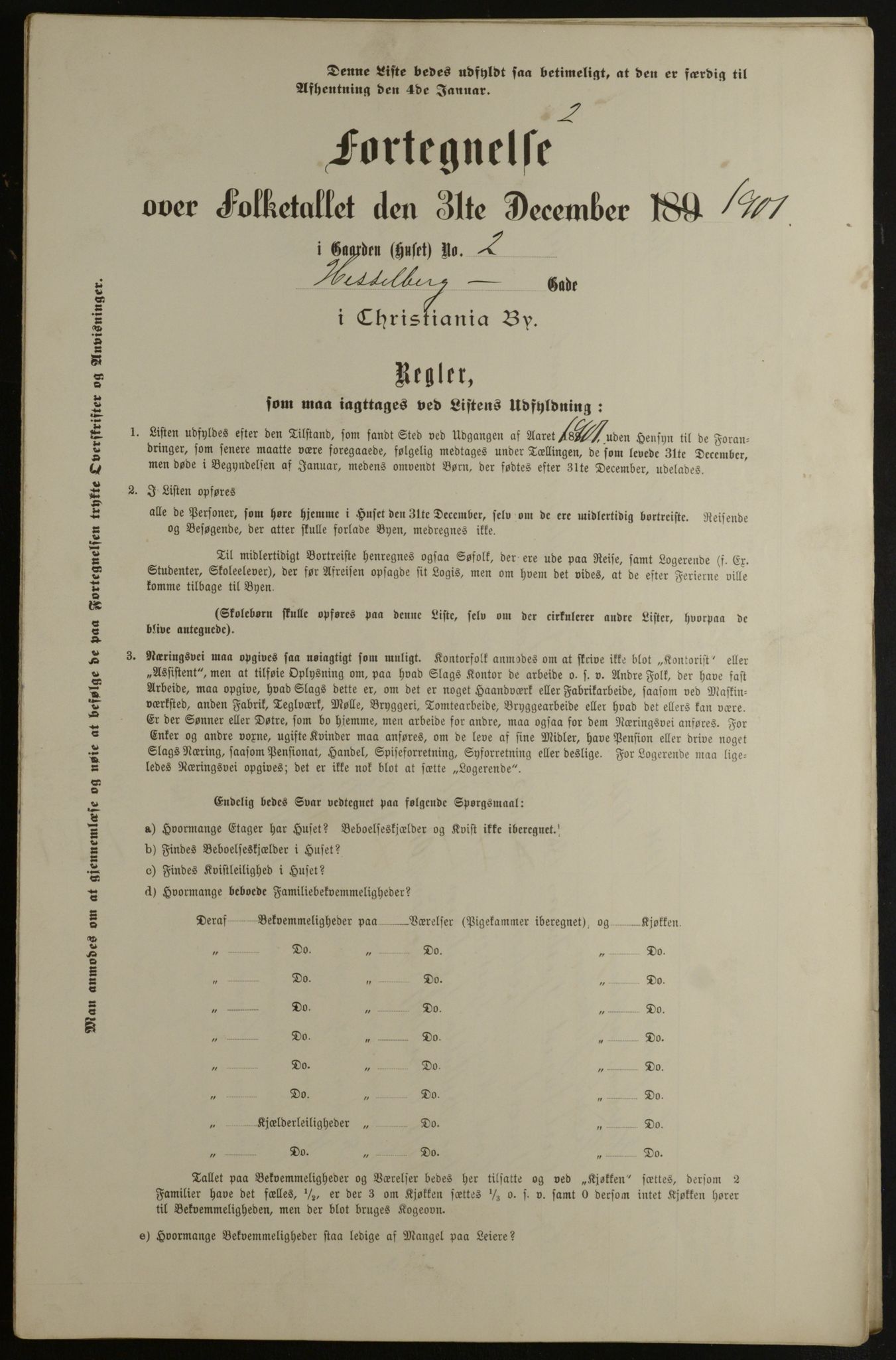 OBA, Kommunal folketelling 31.12.1901 for Kristiania kjøpstad, 1901, s. 6288