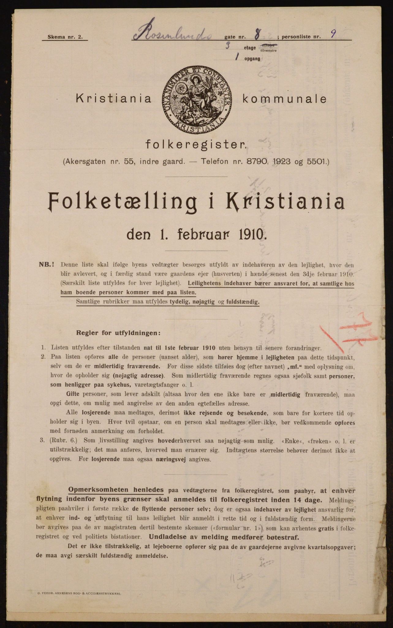 OBA, Kommunal folketelling 1.2.1910 for Kristiania, 1910, s. 80423