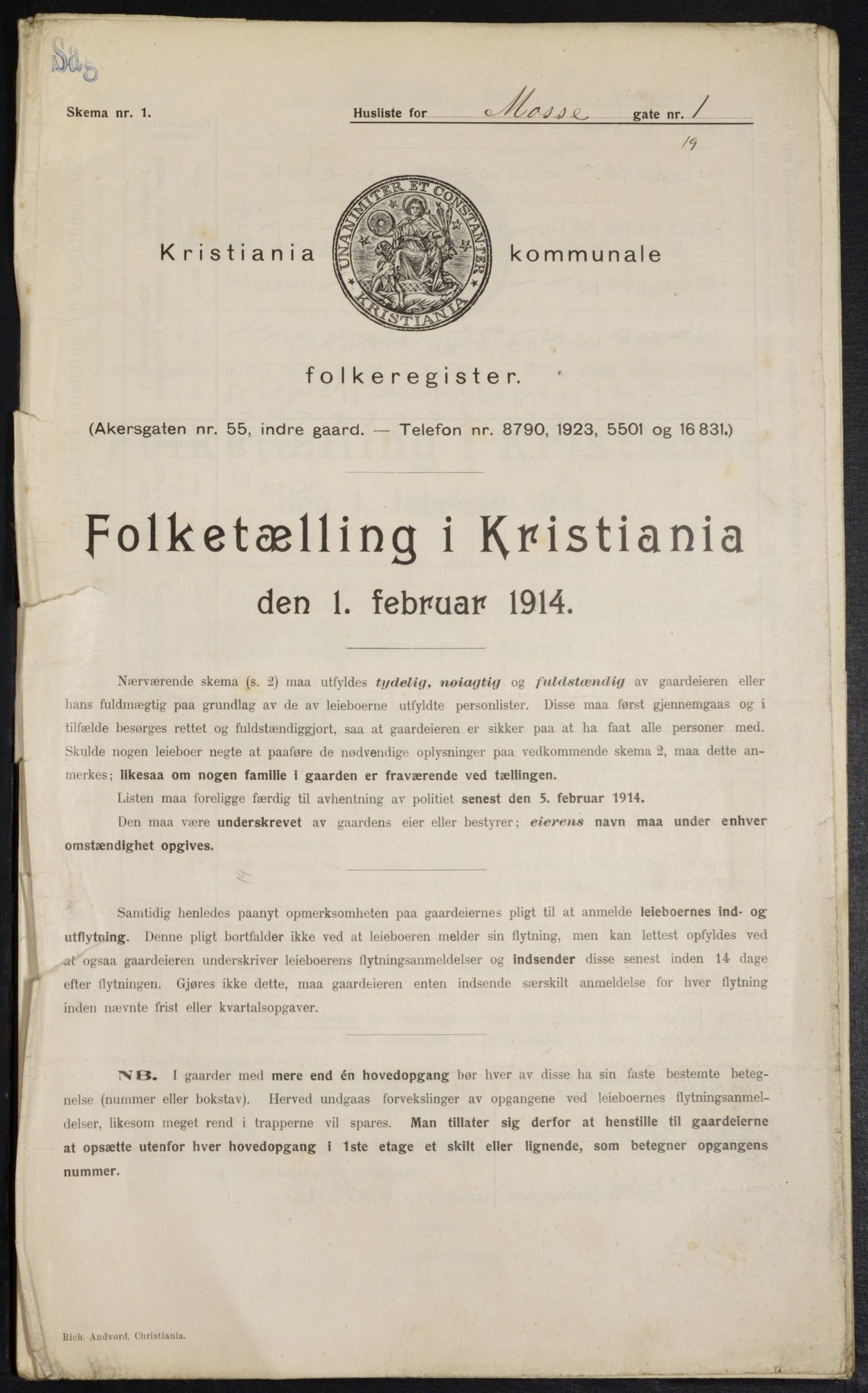 OBA, Kommunal folketelling 1.2.1914 for Kristiania, 1914, s. 65628