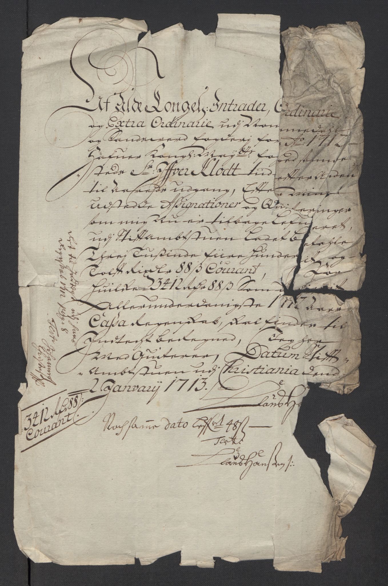 Rentekammeret inntil 1814, Reviderte regnskaper, Fogderegnskap, AV/RA-EA-4092/R24/L1587: Fogderegnskap Numedal og Sandsvær, 1712, s. 341