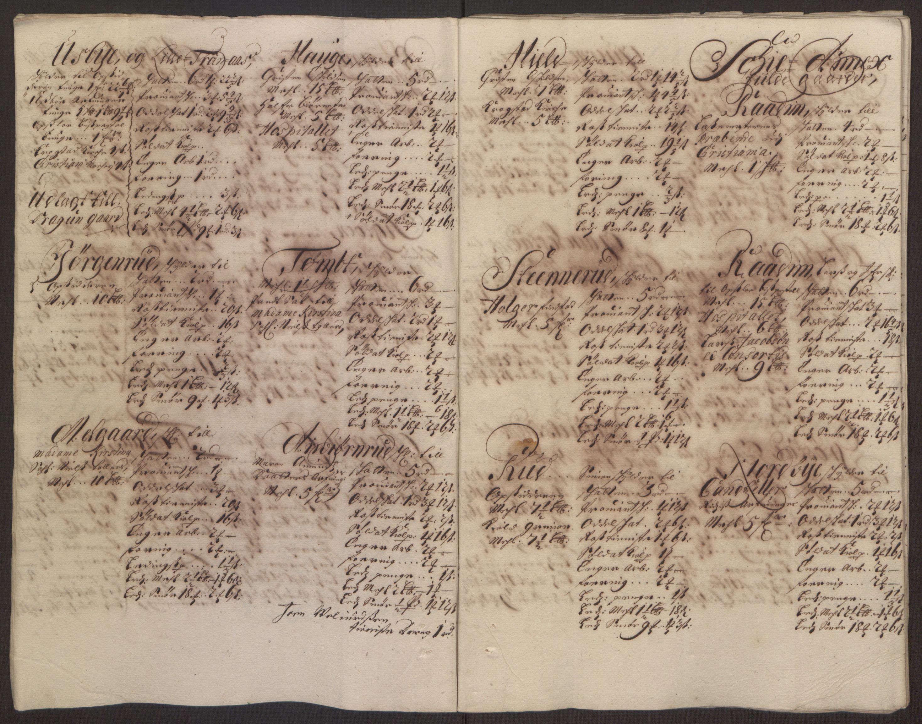 Rentekammeret inntil 1814, Reviderte regnskaper, Fogderegnskap, AV/RA-EA-4092/R10/L0439: Fogderegnskap Aker og Follo, 1695, s. 97