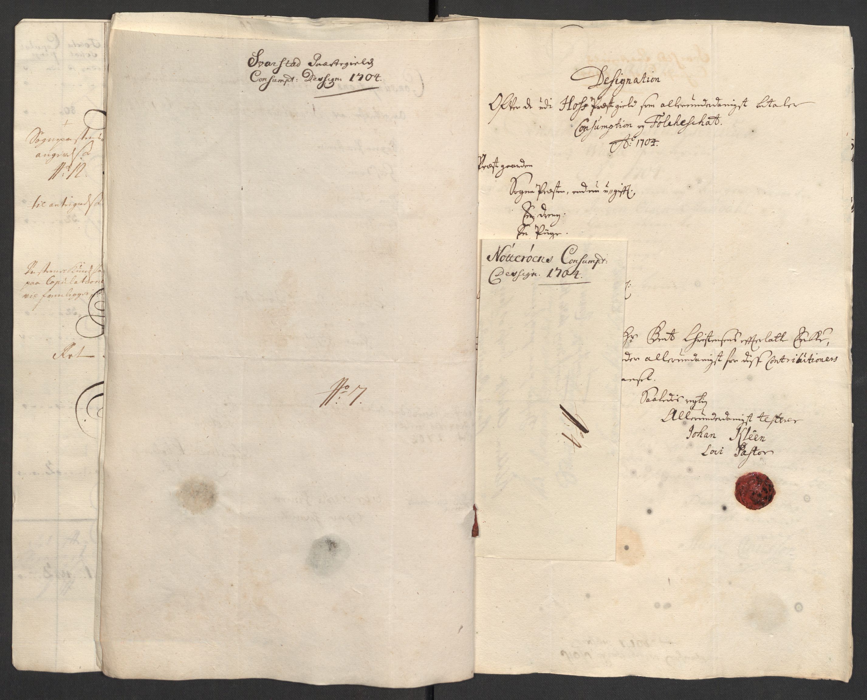 Rentekammeret inntil 1814, Reviderte regnskaper, Fogderegnskap, AV/RA-EA-4092/R32/L1871: Fogderegnskap Jarlsberg grevskap, 1703-1705, s. 274