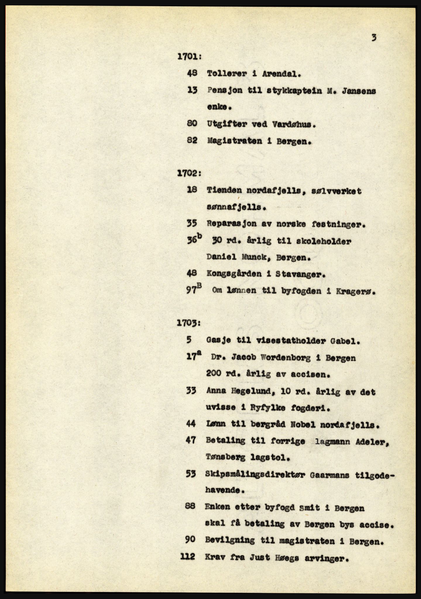 Riksarkivet, Seksjon for eldre arkiv og spesialsamlinger, AV/RA-EA-6797/H/Ha, 1953, s. 3