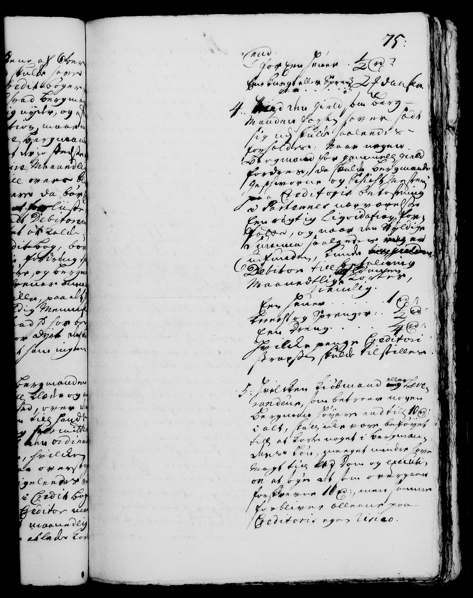 Rentekammeret, Kammerkanselliet, RA/EA-3111/G/Gh/Gha/L0001: Norsk ekstraktmemorialprotokoll, sak. 1-375 (merket RK 53.46), 1720, s. 75
