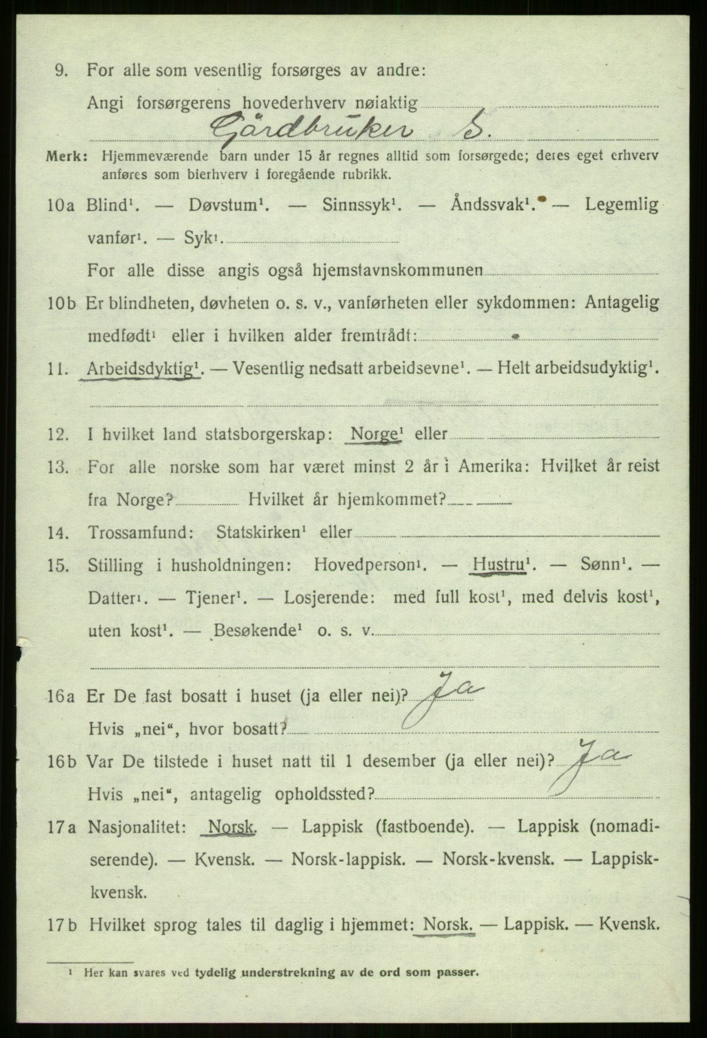 SATØ, Folketelling 1920 for 1929 Berg herred, 1920, s. 2717