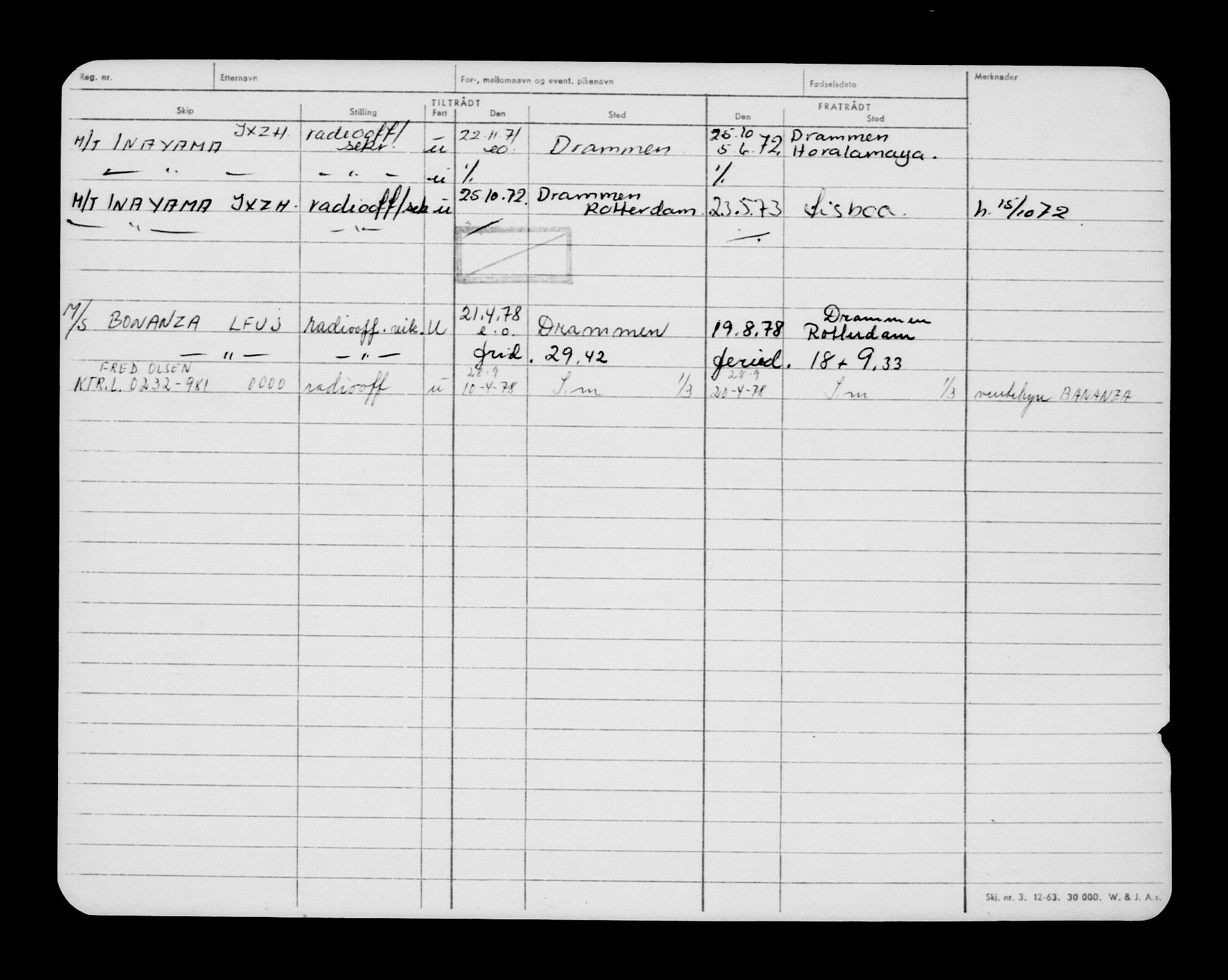 Direktoratet for sjømenn, AV/RA-S-3545/G/Gb/L0218: Hovedkort, 1923, s. 33