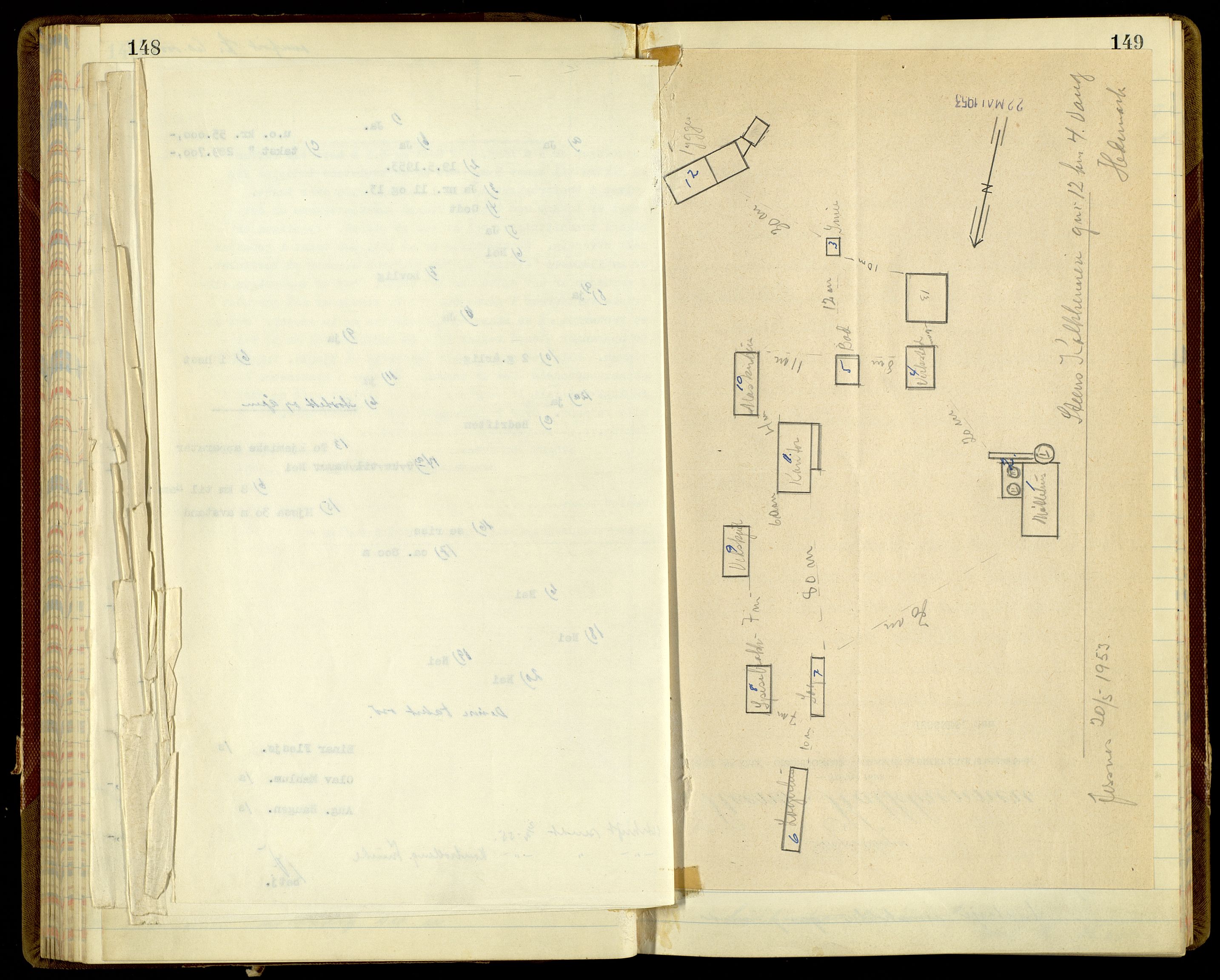 Norges Brannkasse, Vang, Hedmark, AV/SAH-NBRANV-005/F/L0006: Branntakstprotokoll, 1952-1955