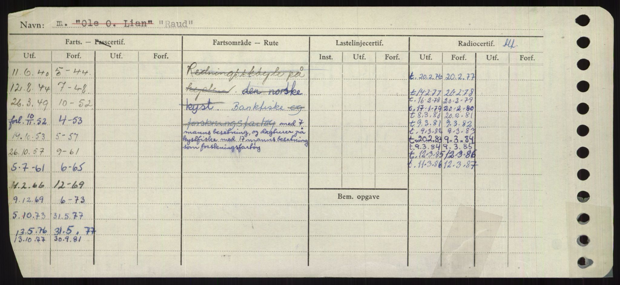 Sjøfartsdirektoratet med forløpere, Skipsmålingen, RA/S-1627/H/Ha/L0004/0002: Fartøy, Mas-R / Fartøy, Odin-R, s. 564