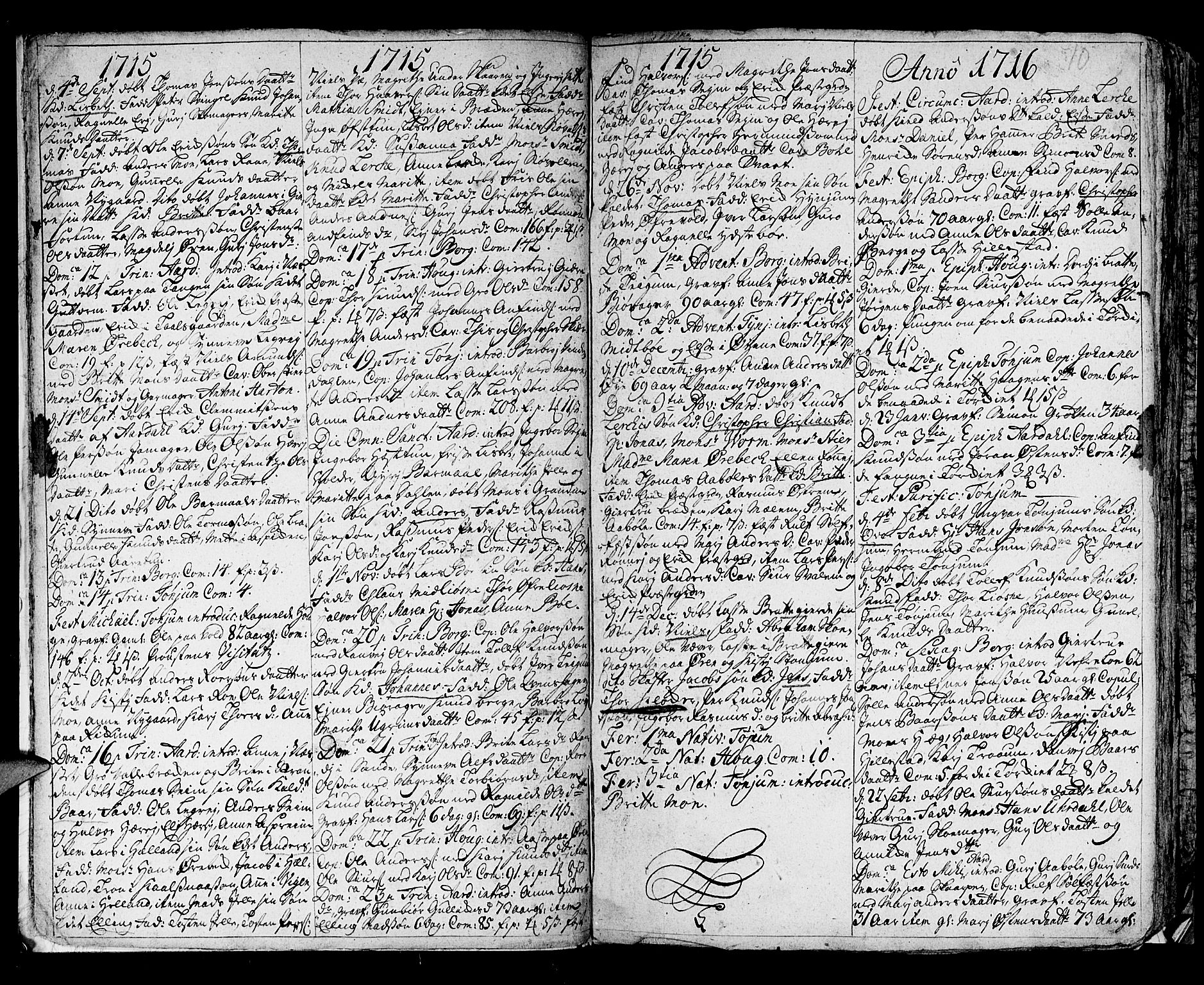 Lærdal sokneprestembete, SAB/A-81201: Ministerialbok nr. A 1, 1711-1752, s. 10