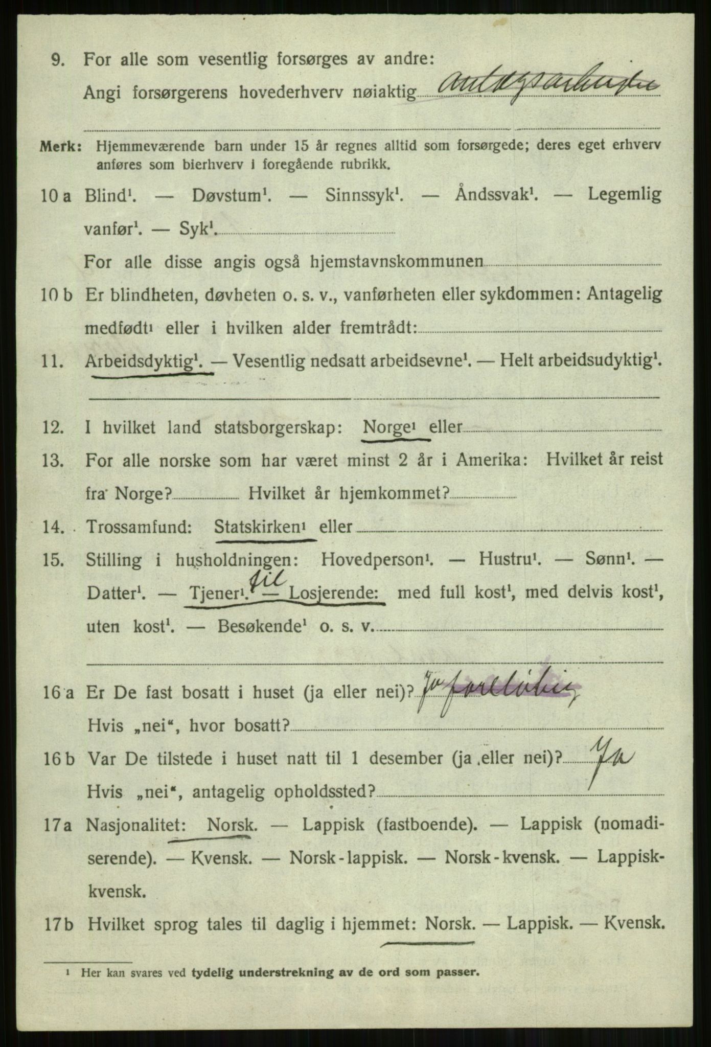 SATØ, Folketelling 1920 for 1941 Skjervøy herred, 1920, s. 2884