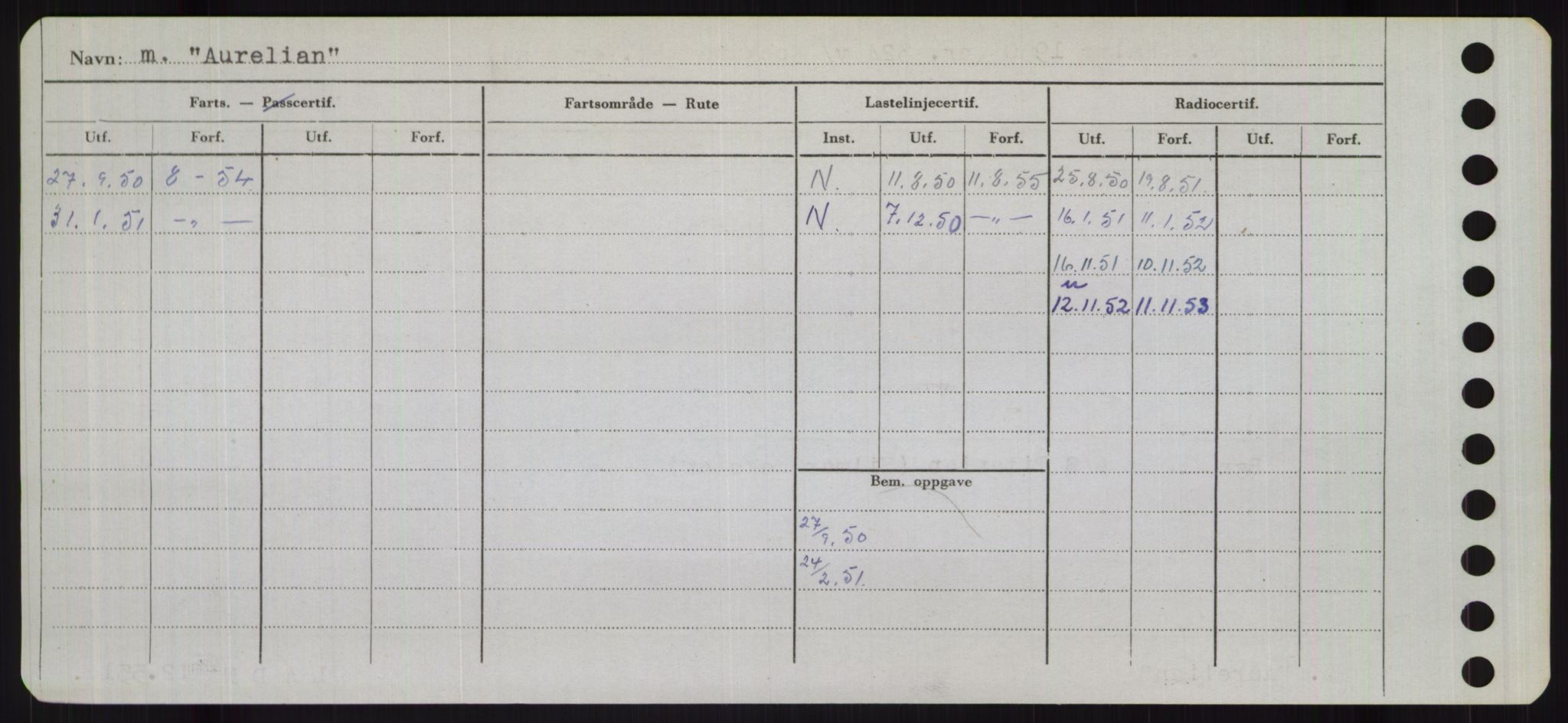 Sjøfartsdirektoratet med forløpere, Skipsmålingen, RA/S-1627/H/Hb/L0001: Fartøy, A-D, s. 118