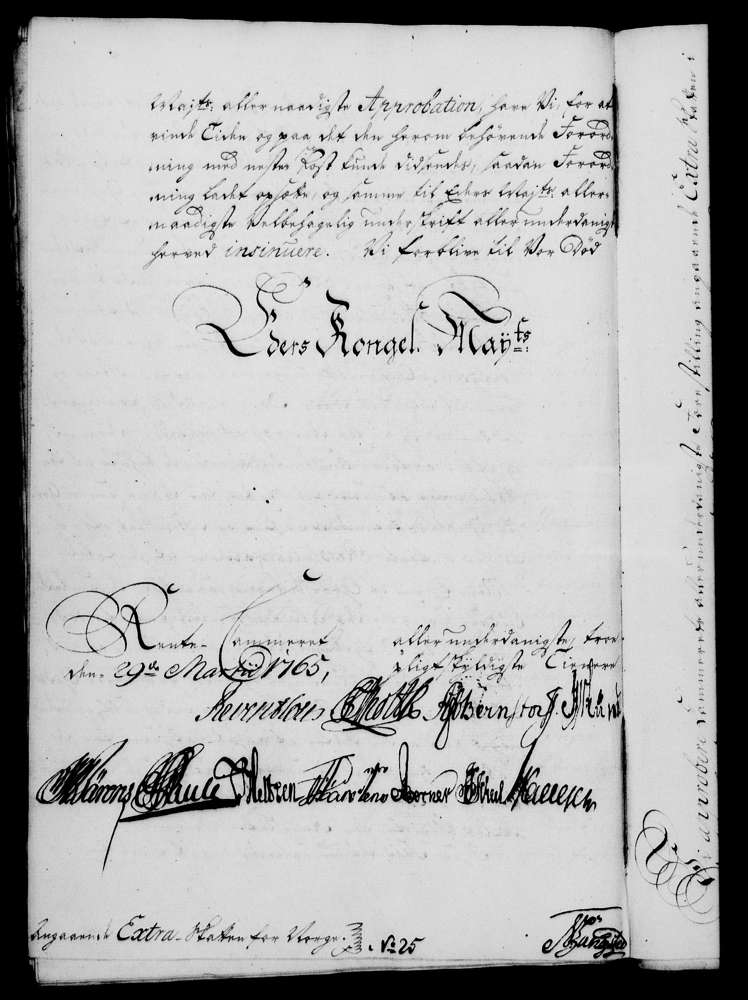 Rentekammeret, Kammerkanselliet, RA/EA-3111/G/Gf/Gfa/L0047: Norsk relasjons- og resolusjonsprotokoll (merket RK 52.47), 1765, s. 151
