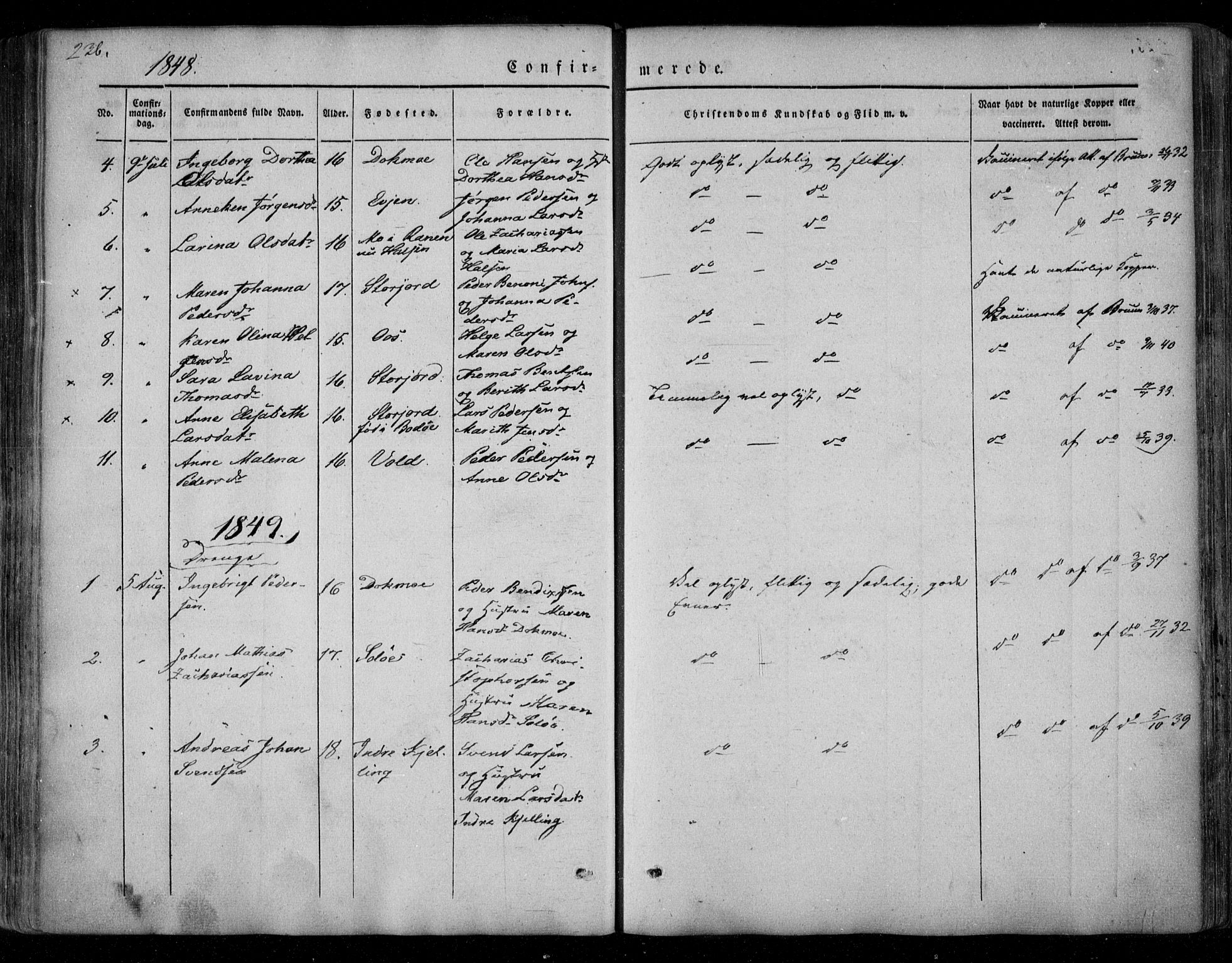 Ministerialprotokoller, klokkerbøker og fødselsregistre - Nordland, SAT/A-1459/846/L0644: Ministerialbok nr. 846A02, 1837-1872, s. 236