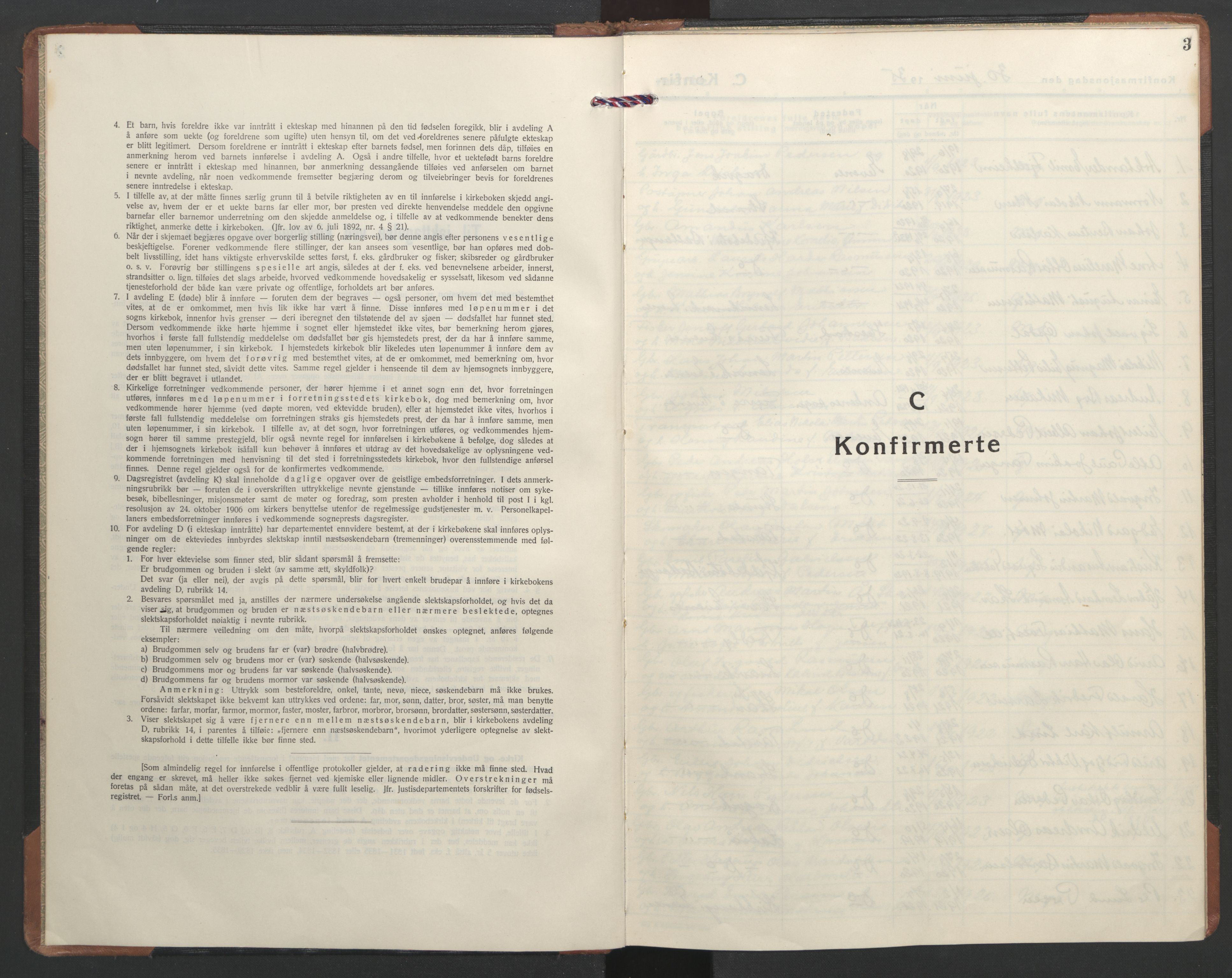 Ministerialprotokoller, klokkerbøker og fødselsregistre - Nordland, SAT/A-1459/863/L0906: Ministerialbok nr. 863A18, 1935-1954, s. 3