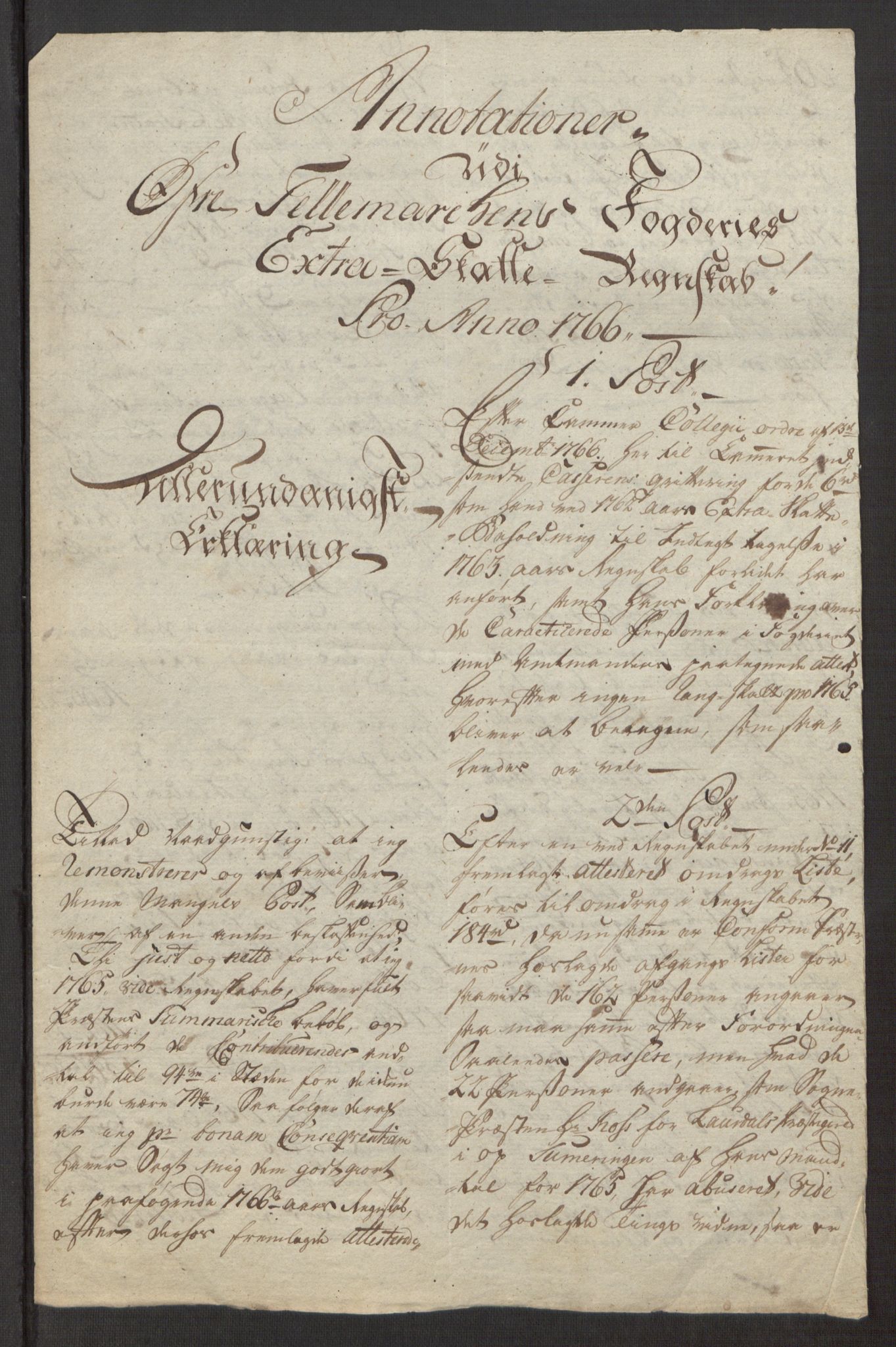 Rentekammeret inntil 1814, Reviderte regnskaper, Fogderegnskap, AV/RA-EA-4092/R38/L2293: Ekstraskatten Øvre Telemark, 1762-1770, s. 81
