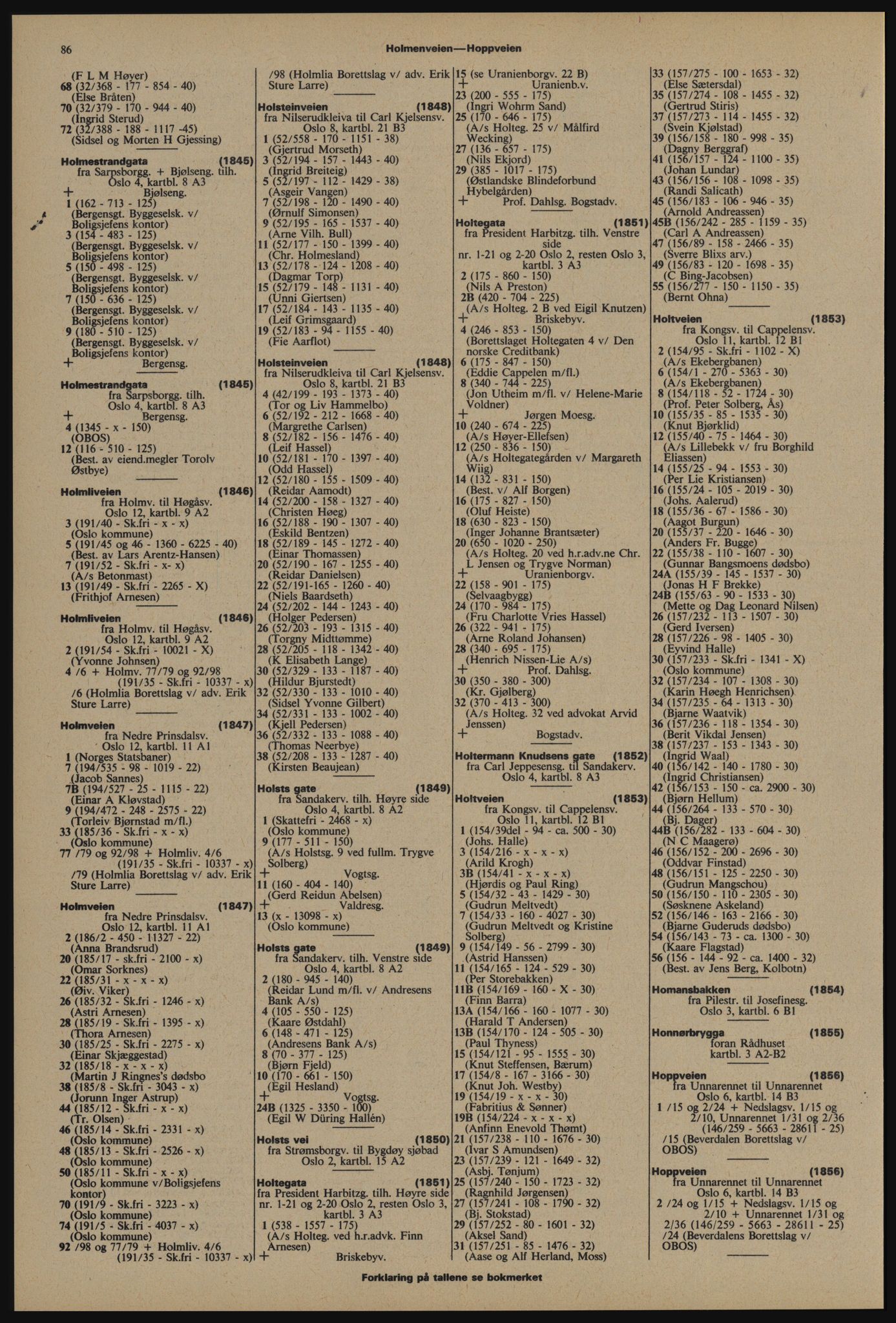 Kristiania/Oslo adressebok, PUBL/-, 1976-1977, s. 86