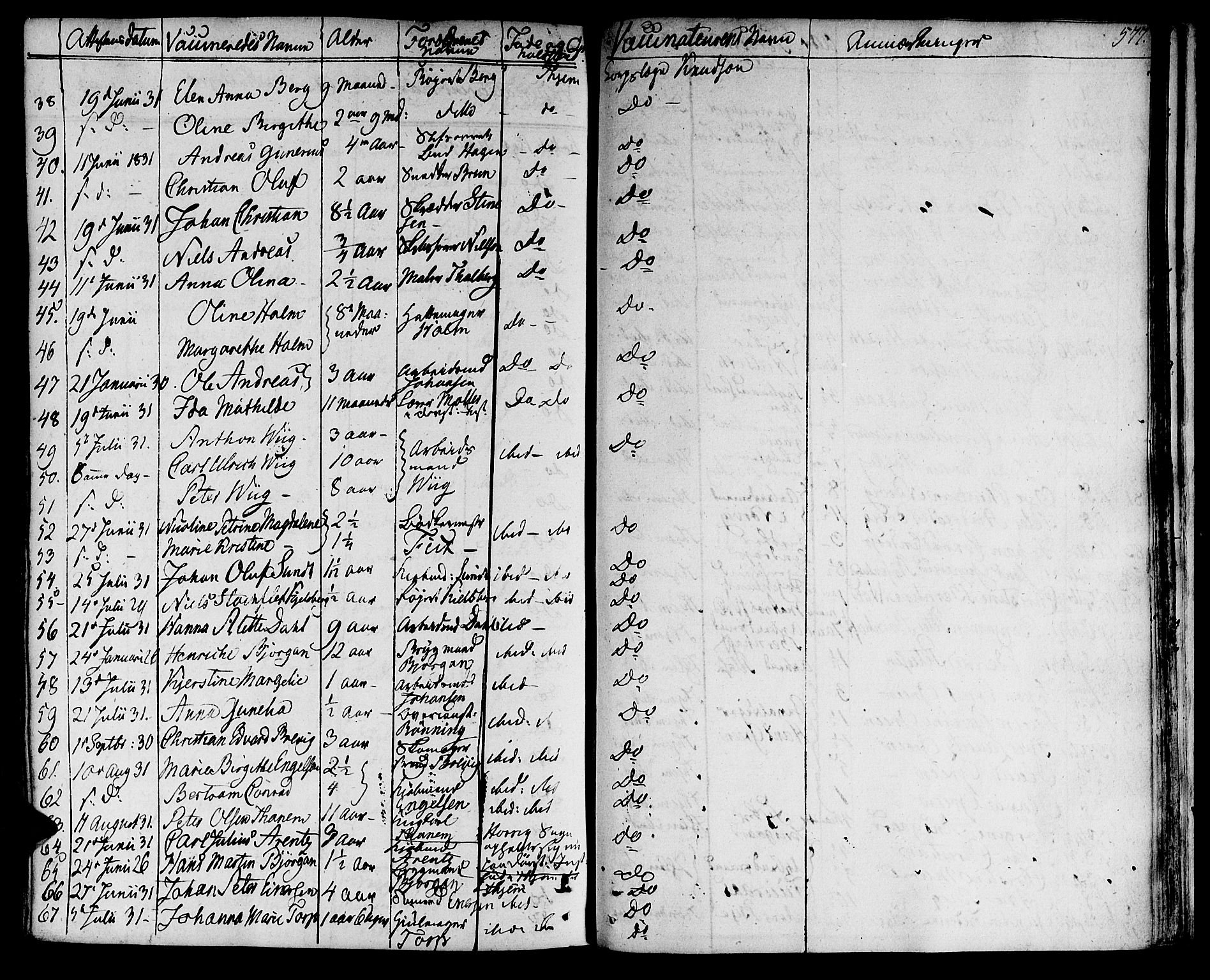Ministerialprotokoller, klokkerbøker og fødselsregistre - Sør-Trøndelag, SAT/A-1456/601/L0045: Ministerialbok nr. 601A13, 1821-1831, s. 577