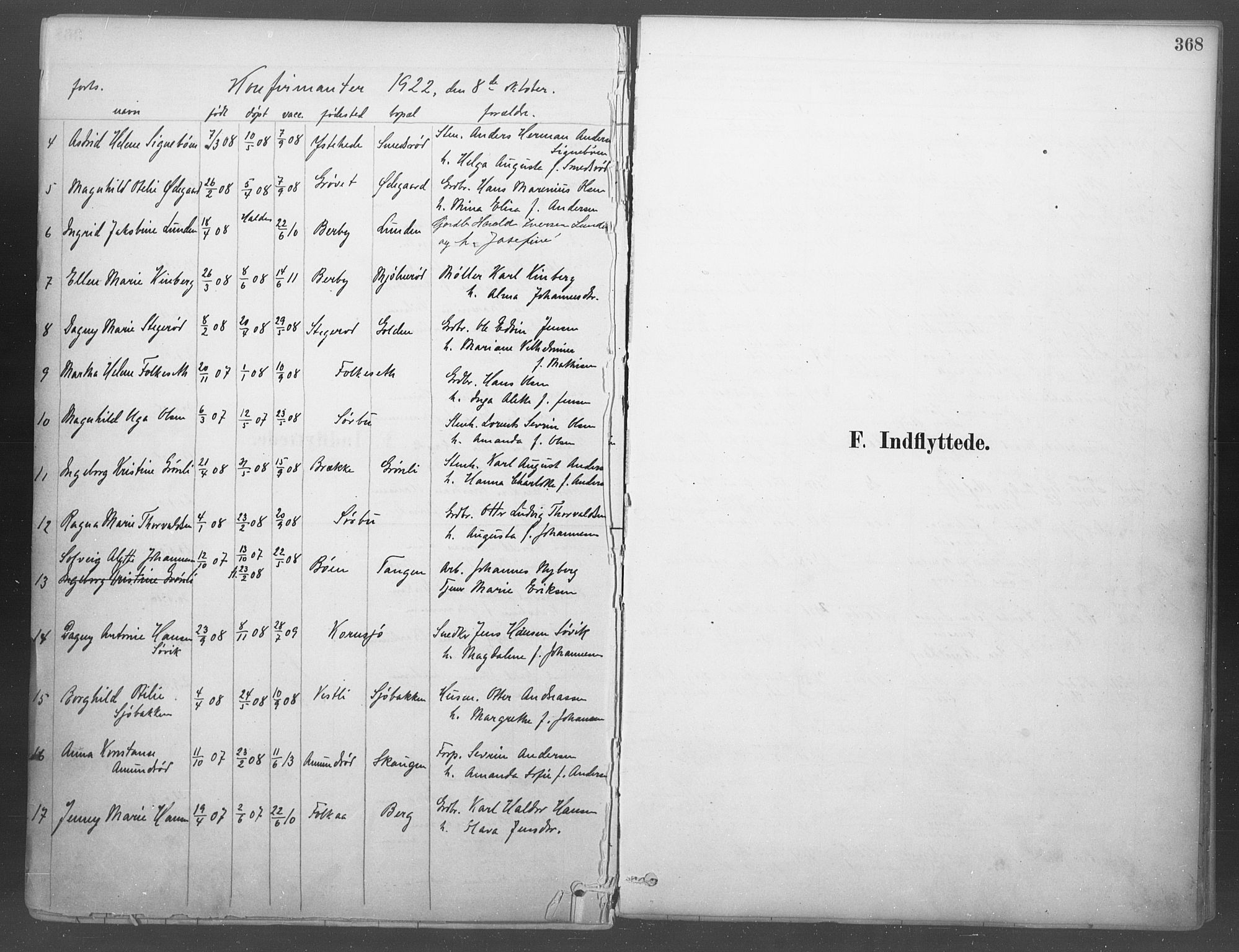 Idd prestekontor Kirkebøker, SAO/A-10911/F/Fb/L0002: Ministerialbok nr. II 2, 1882-1923, s. 368