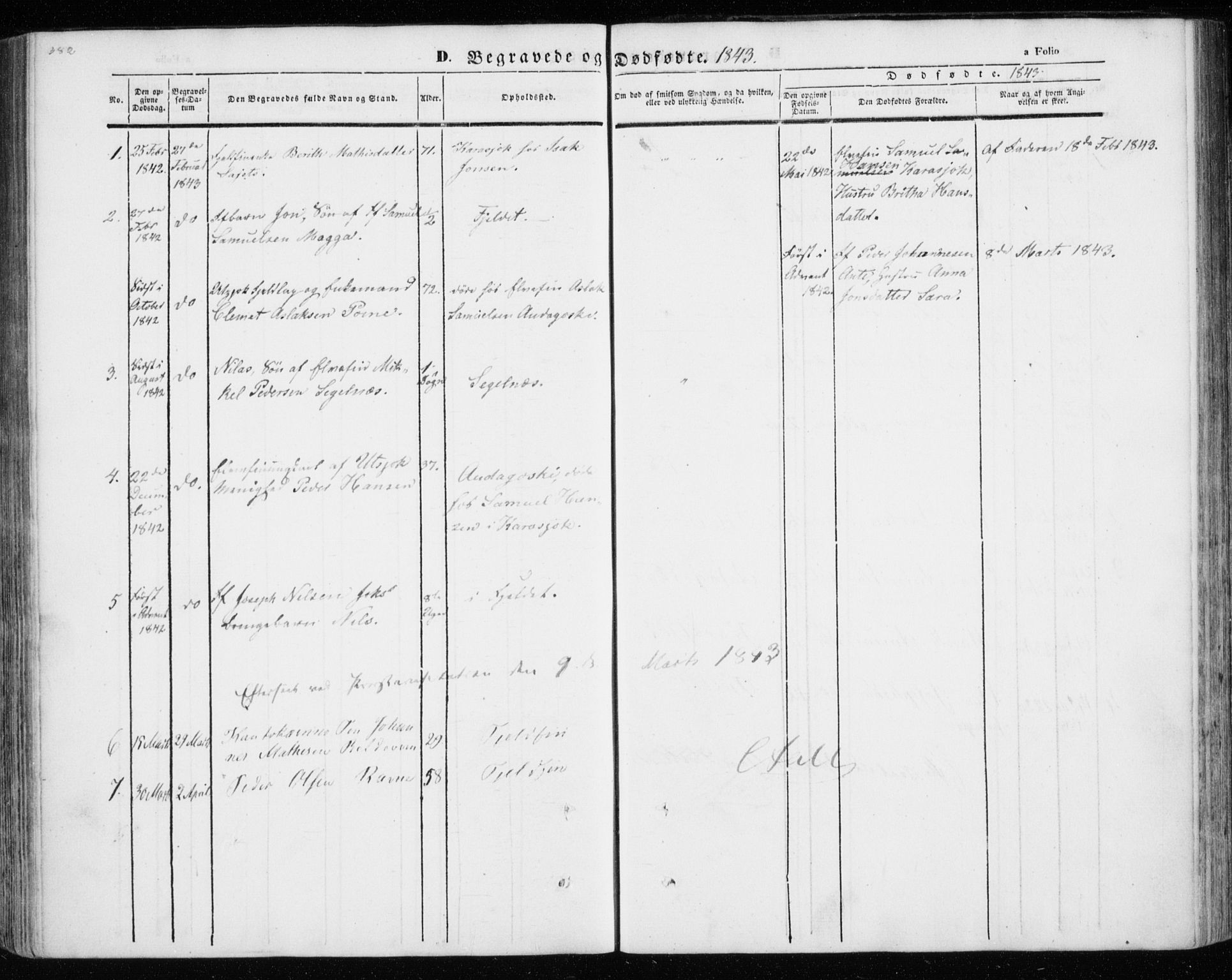 Kistrand/Porsanger sokneprestembete, AV/SATØ-S-1351/H/Ha/L0012.kirke: Ministerialbok nr. 12, 1843-1871, s. 382-383