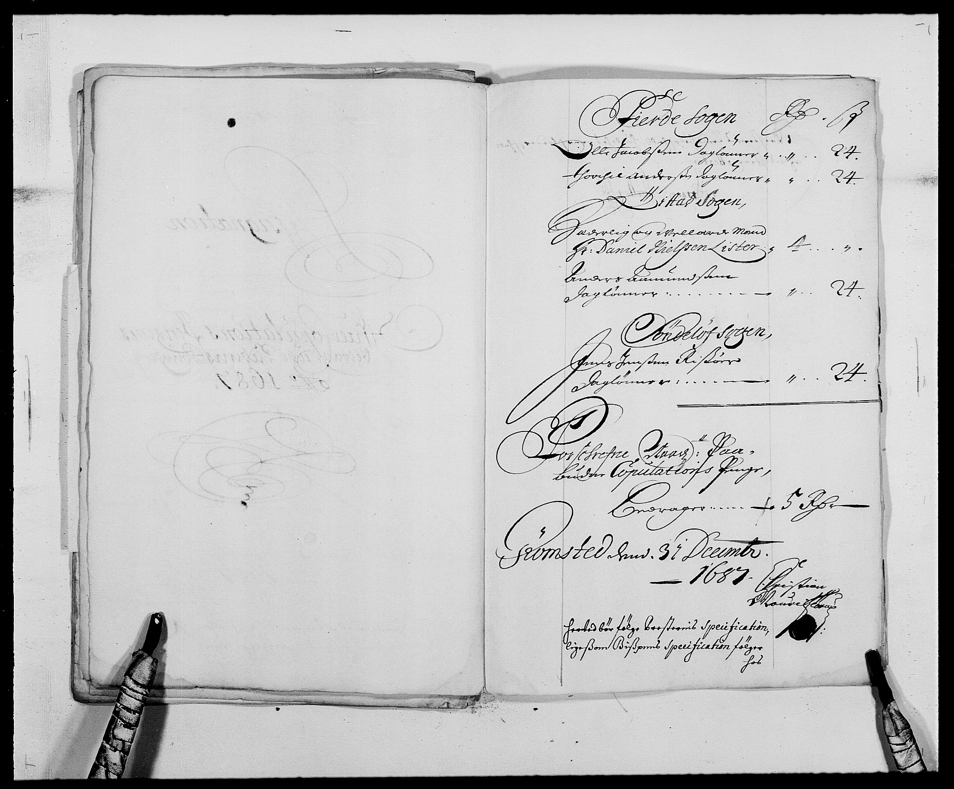 Rentekammeret inntil 1814, Reviderte regnskaper, Fogderegnskap, AV/RA-EA-4092/R39/L2309: Fogderegnskap Nedenes, 1684-1689, s. 131