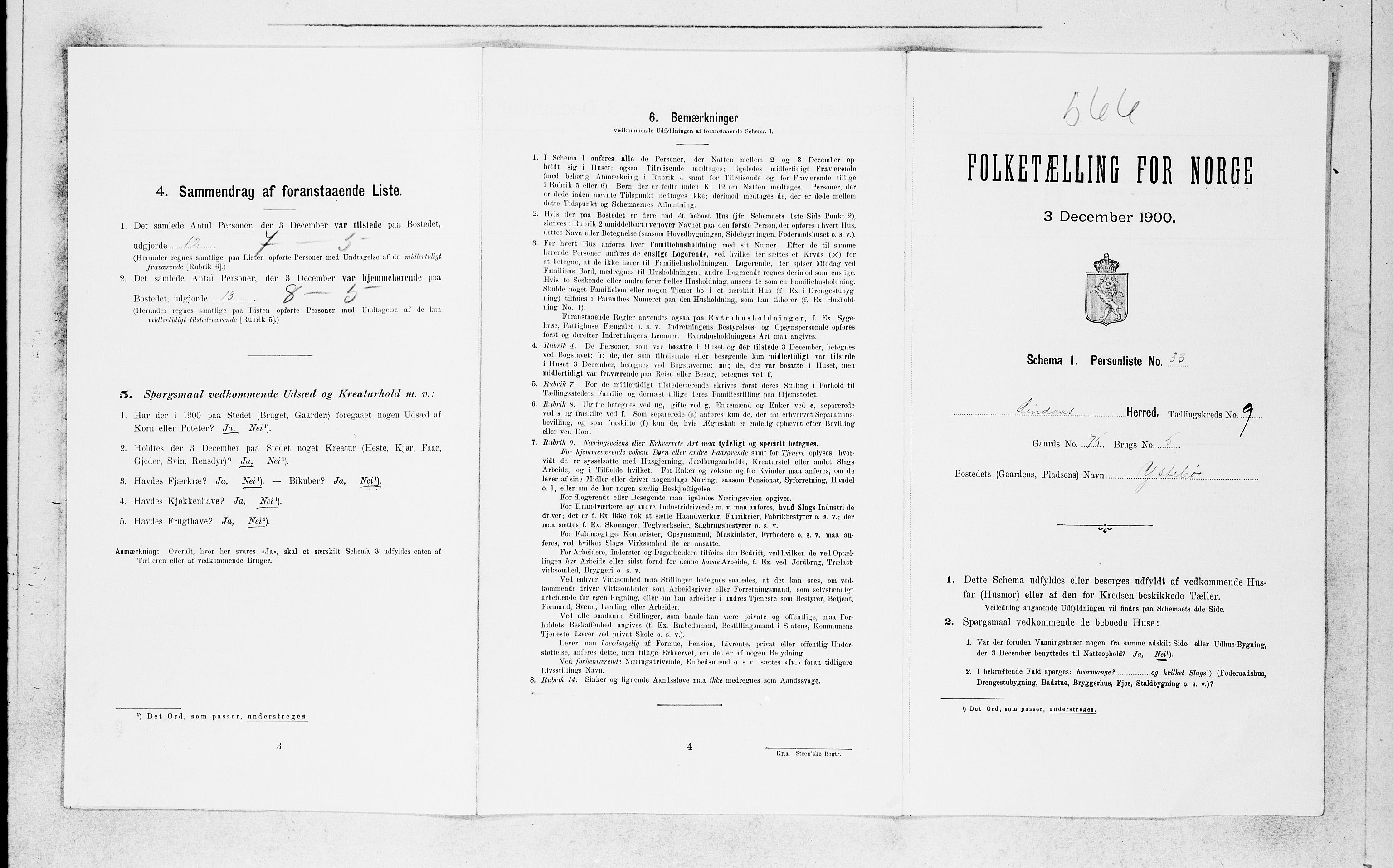 SAB, Folketelling 1900 for 1263 Lindås herred, 1900, s. 797