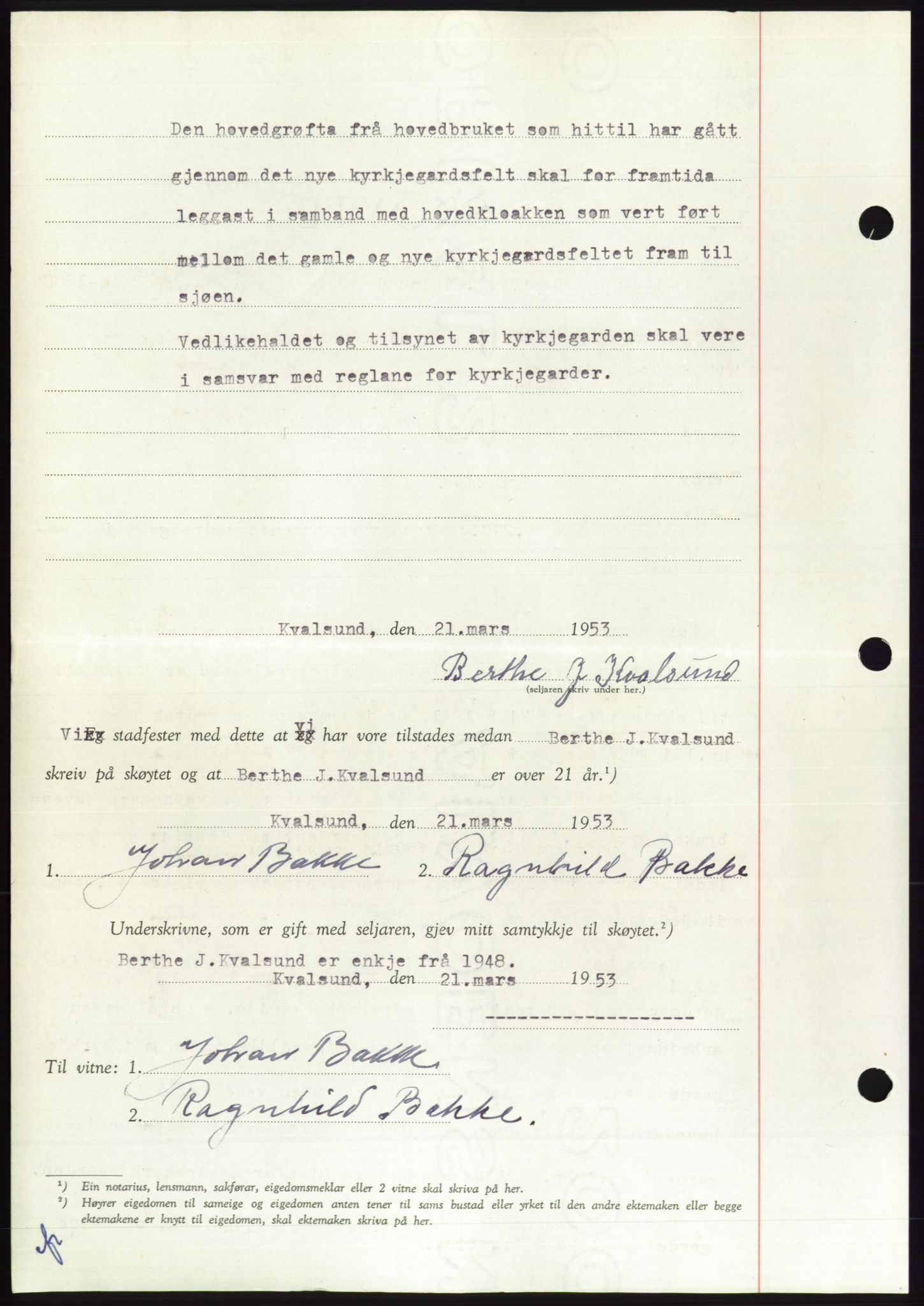 Søre Sunnmøre sorenskriveri, AV/SAT-A-4122/1/2/2C/L0094: Pantebok nr. 20A, 1953-1953, Dagboknr: 910/1953