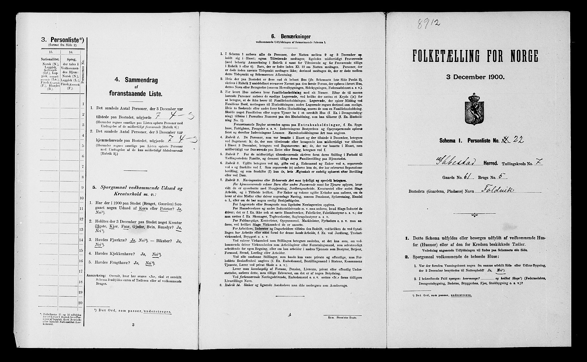 SATØ, Folketelling 1900 for 1917 Ibestad herred, 1900, s. 1028