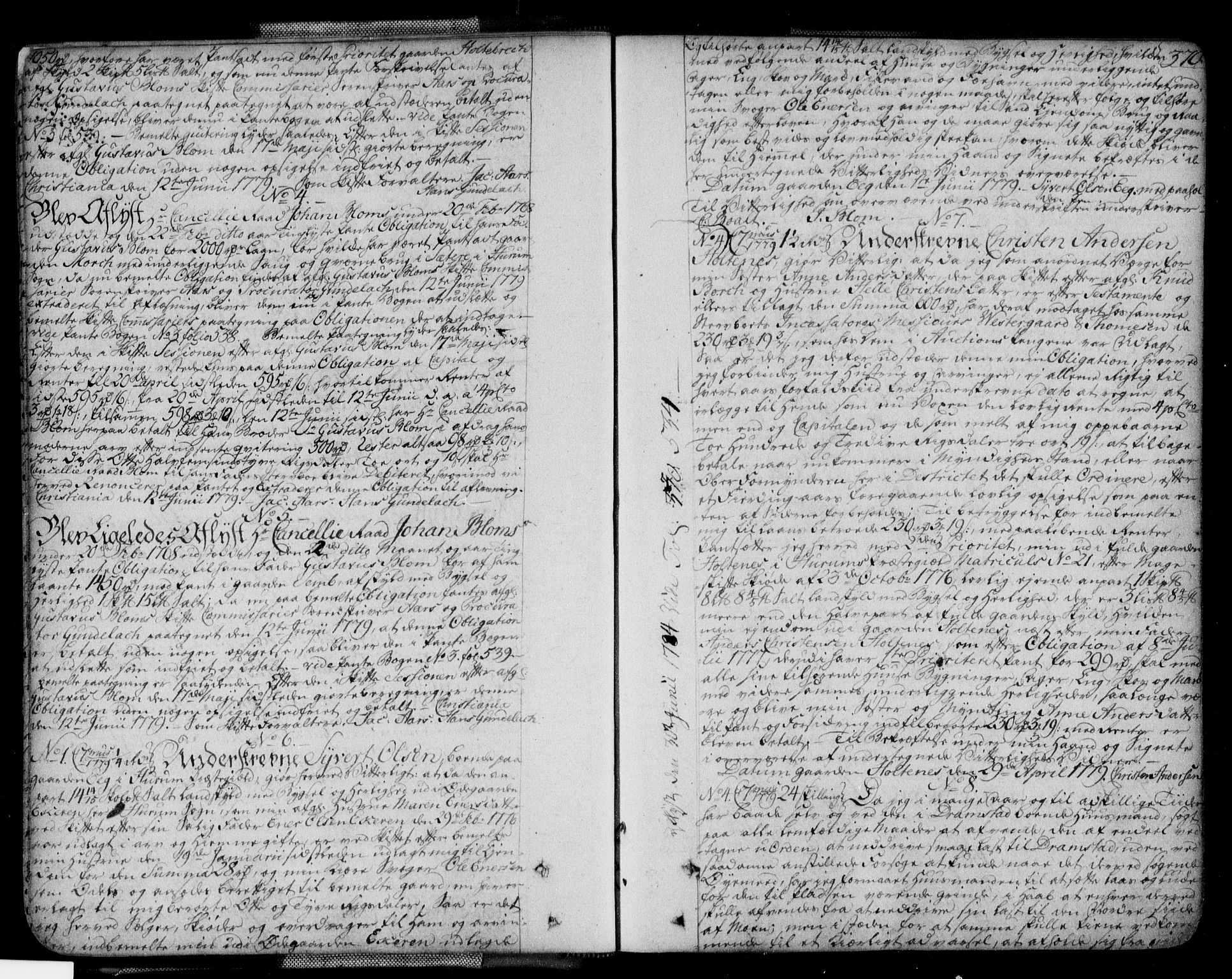 Lier, Røyken og Hurum sorenskriveri, SAKO/A-89/G/Ga/Gaa/L0004b: Pantebok nr. IVb, 1779-1788, s. 370