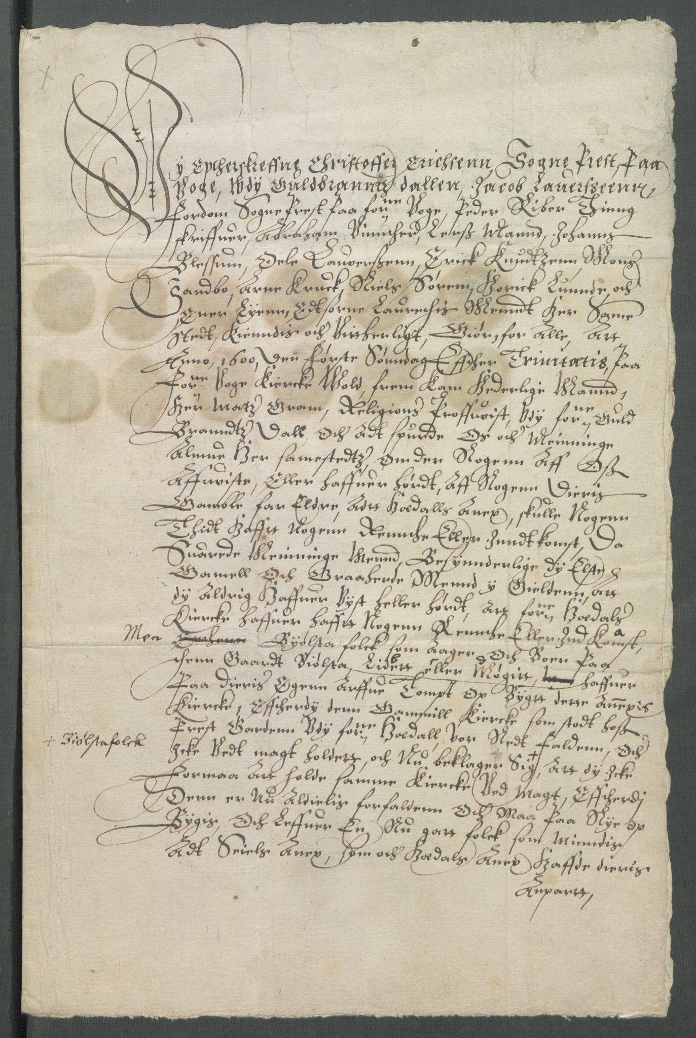 Riksarkivets diplomsamling, AV/RA-EA-5965/F02/L0109: Dokumenter, 1600, s. 68
