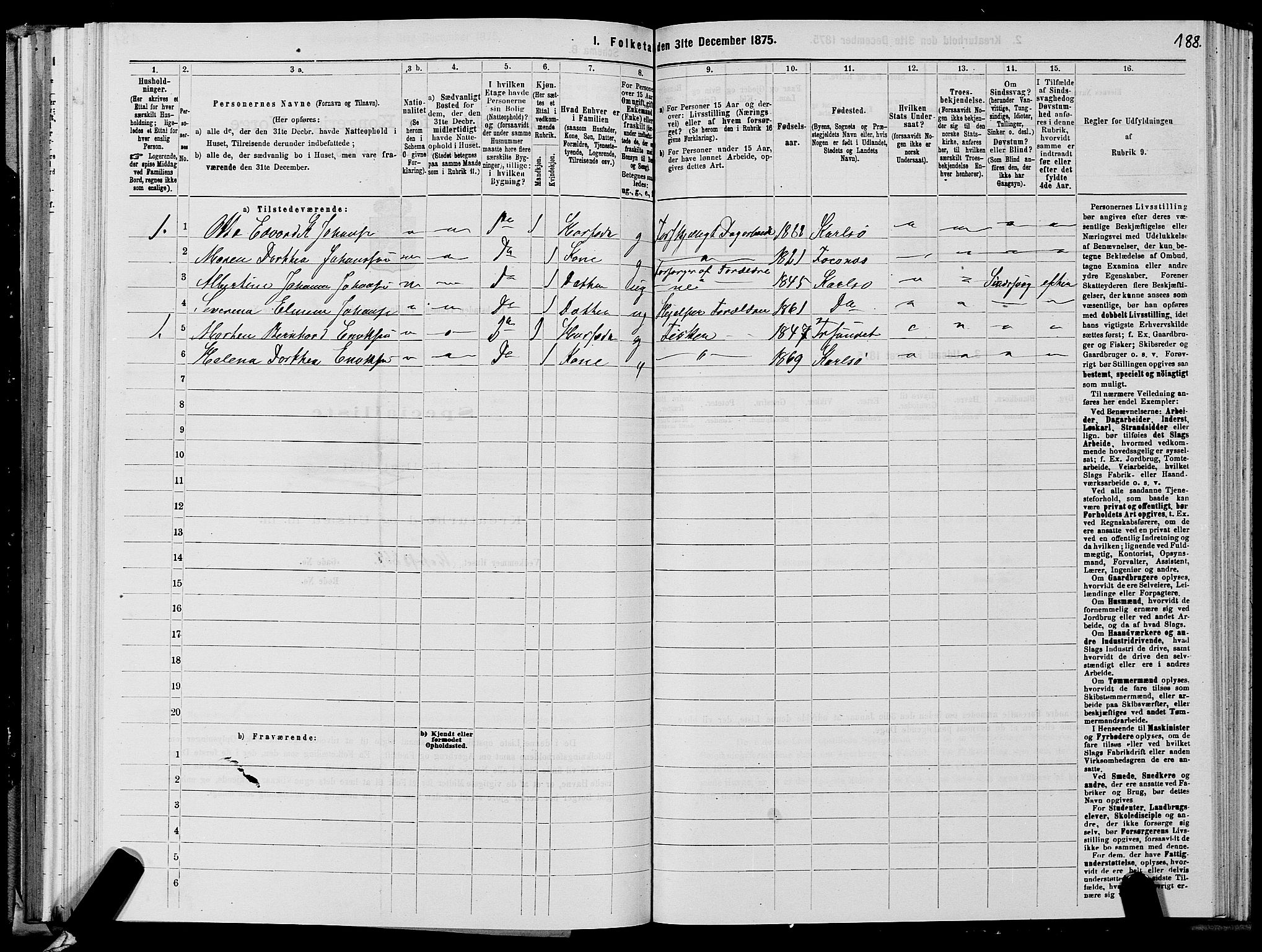 SATØ, Folketelling 1875 for 1902P Tromsø prestegjeld, 1875, s. 1188