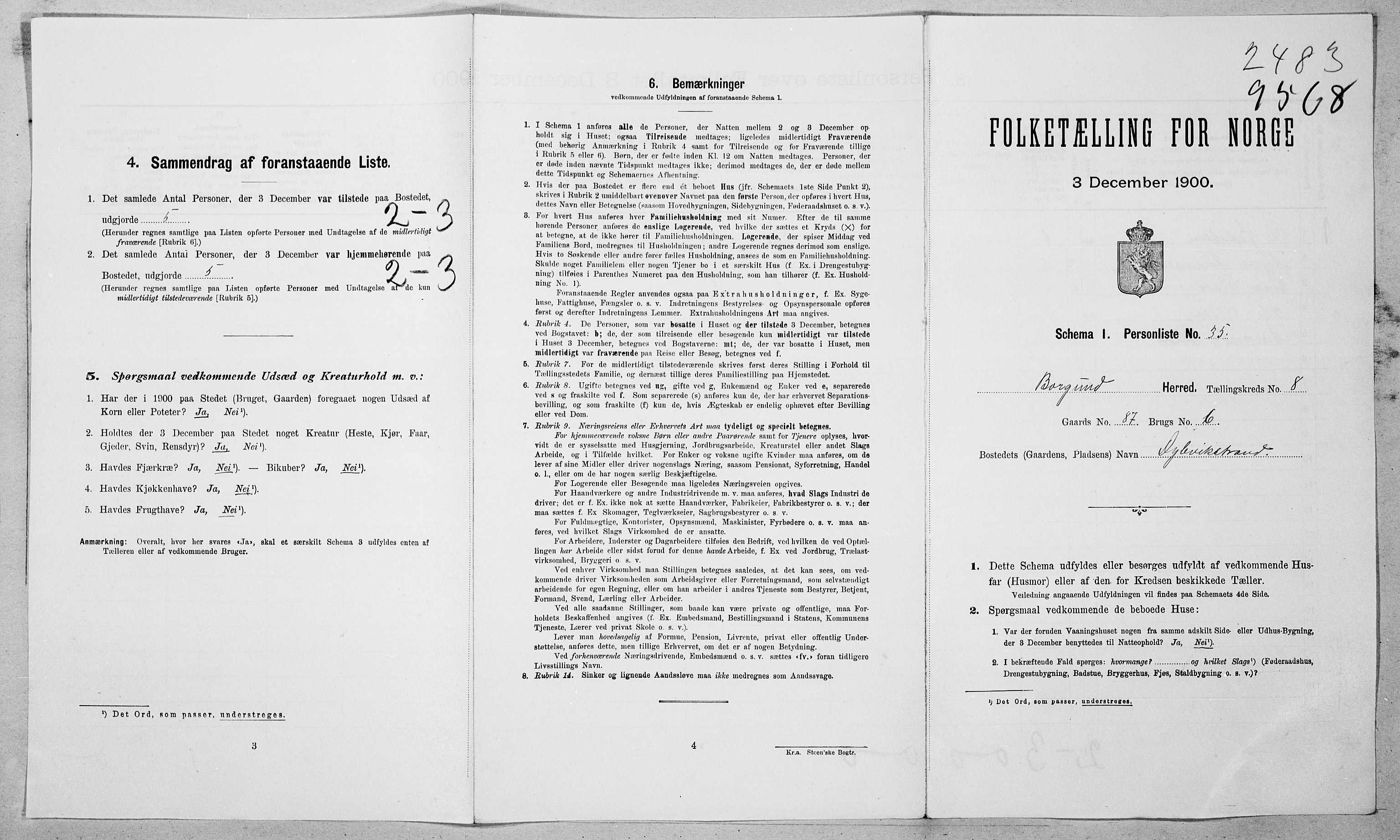 SAT, Folketelling 1900 for 1531 Borgund herred, 1900, s. 80