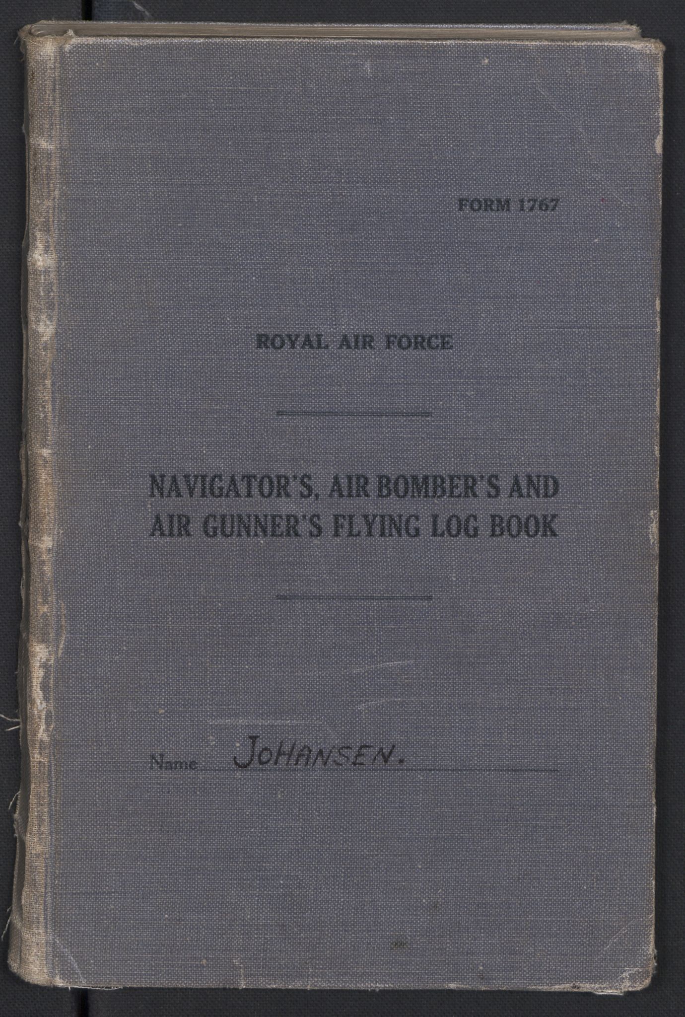 Forsvaret, 333 Skvadron, AV/RA-RAFA-2003/1/Fc/L0031/0004: -- / Loggbok flybesetn. JOHANSEN, H., 1946-1954