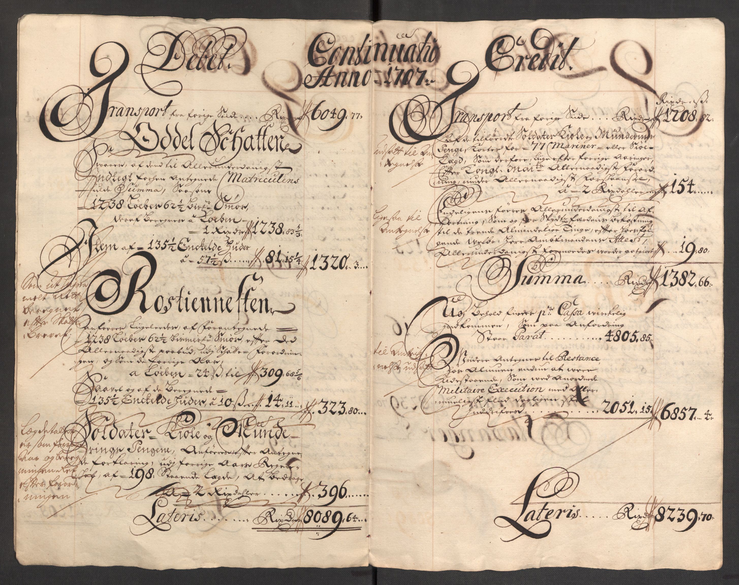 Rentekammeret inntil 1814, Reviderte regnskaper, Fogderegnskap, RA/EA-4092/R46/L2733: Fogderegnskap Jæren og Dalane, 1705-1708, s. 265