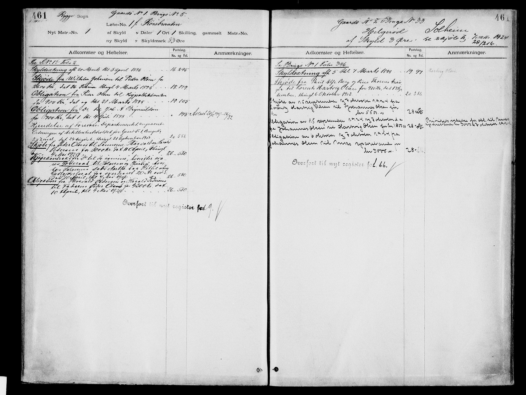 Moss sorenskriveri, SAO/A-10168: Panteregister nr. IV 3b, 1769-1926, s. 461