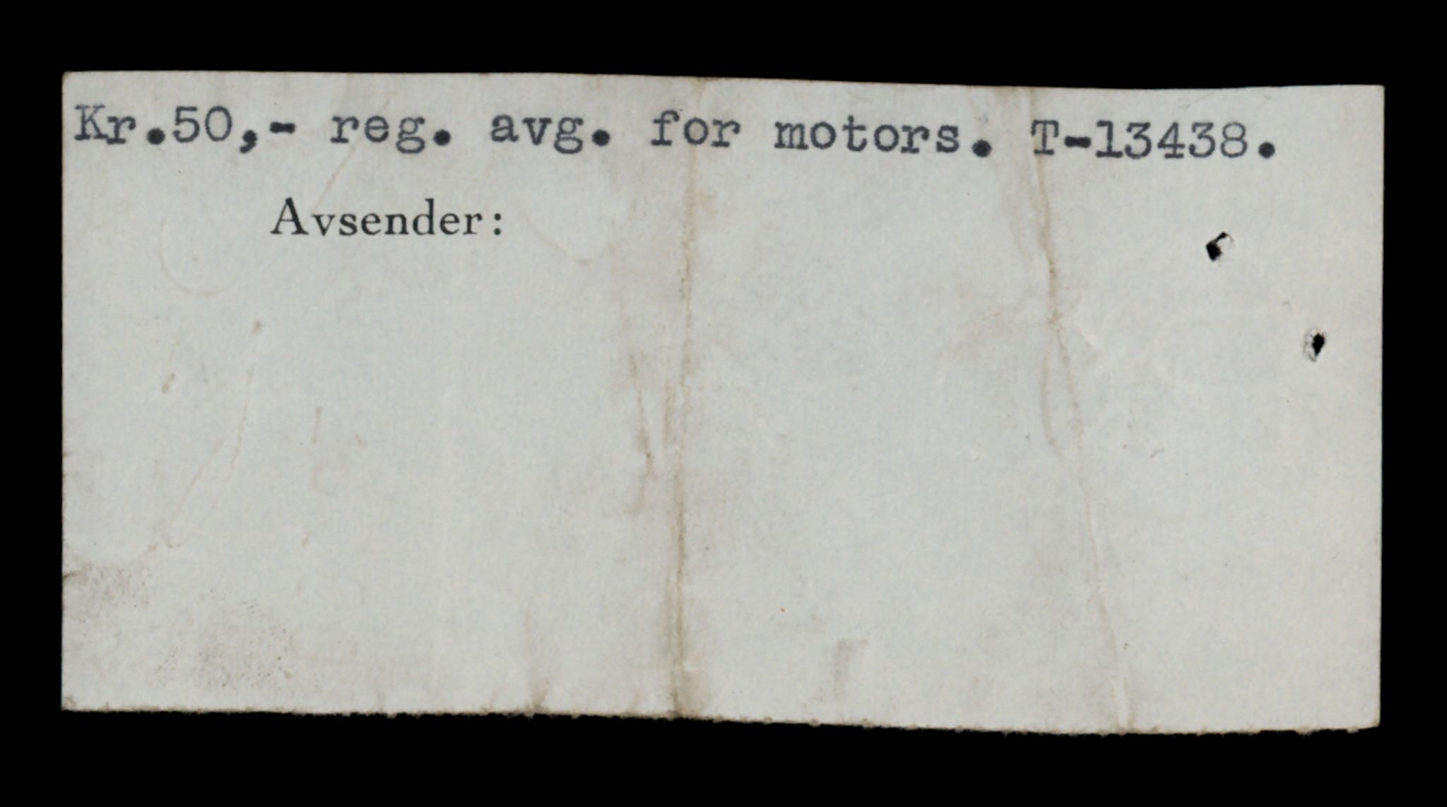 Møre og Romsdal vegkontor - Ålesund trafikkstasjon, AV/SAT-A-4099/F/Fe/L0039: Registreringskort for kjøretøy T 13361 - T 13530, 1927-1998, s. 1300