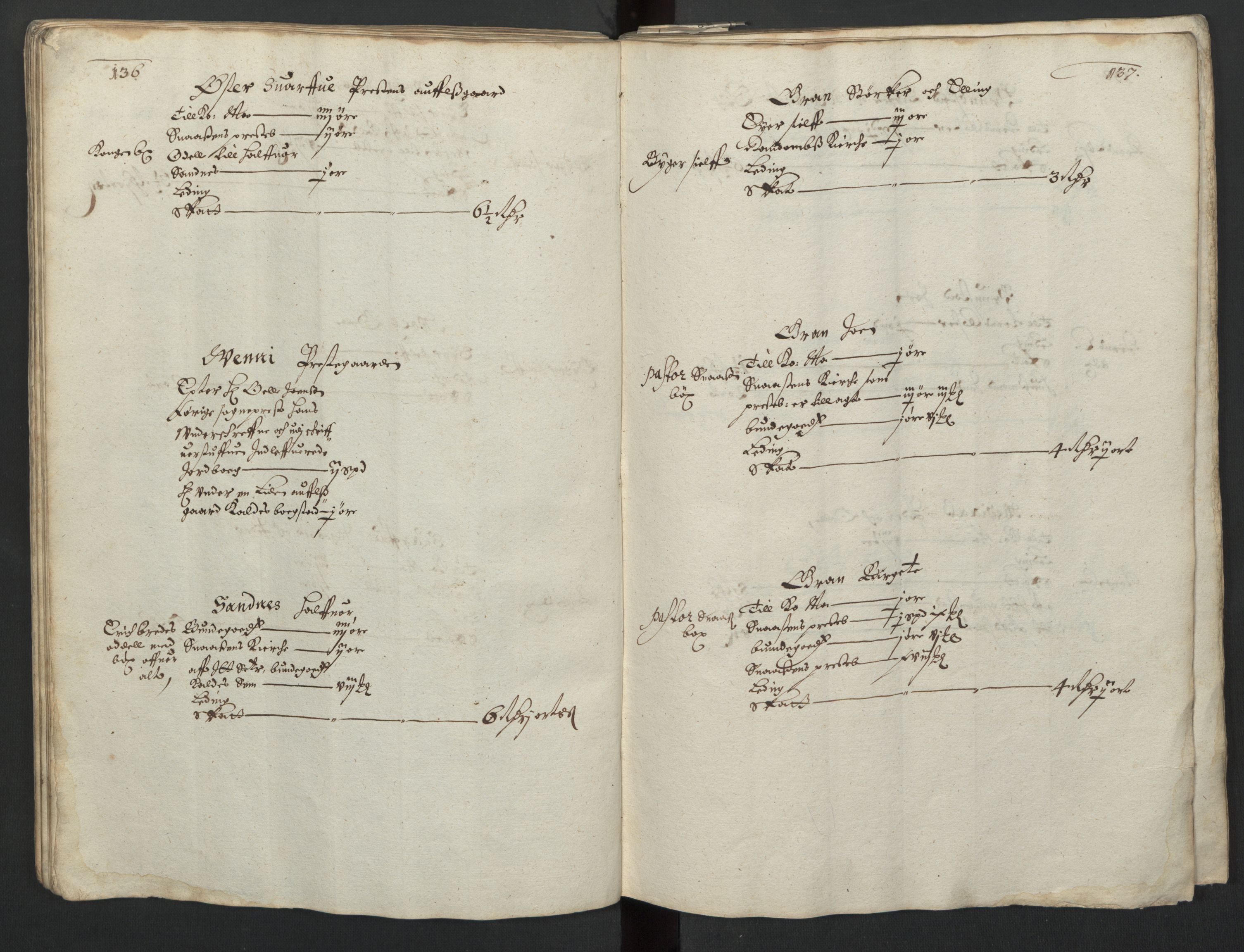 Rentekammeret inntil 1814, Realistisk ordnet avdeling, AV/RA-EA-4070/L/L0029/0001: Trondheim lagdømme: / Alminnelig jordebok og skattemanntall - Inderøy, 1661, s. 136-137