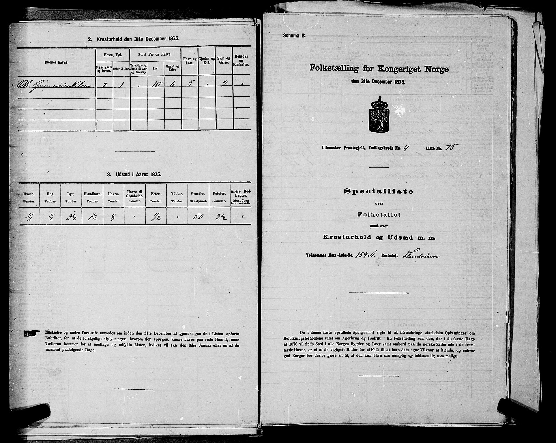 RA, Folketelling 1875 for 0235P Ullensaker prestegjeld, 1875, s. 636