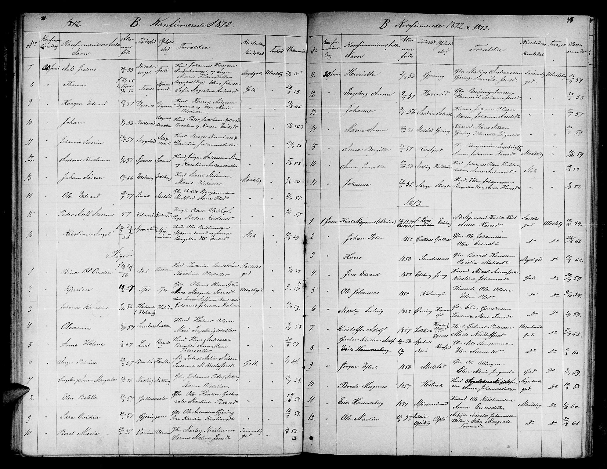 Ministerialprotokoller, klokkerbøker og fødselsregistre - Nord-Trøndelag, AV/SAT-A-1458/780/L0650: Klokkerbok nr. 780C02, 1866-1884, s. 48