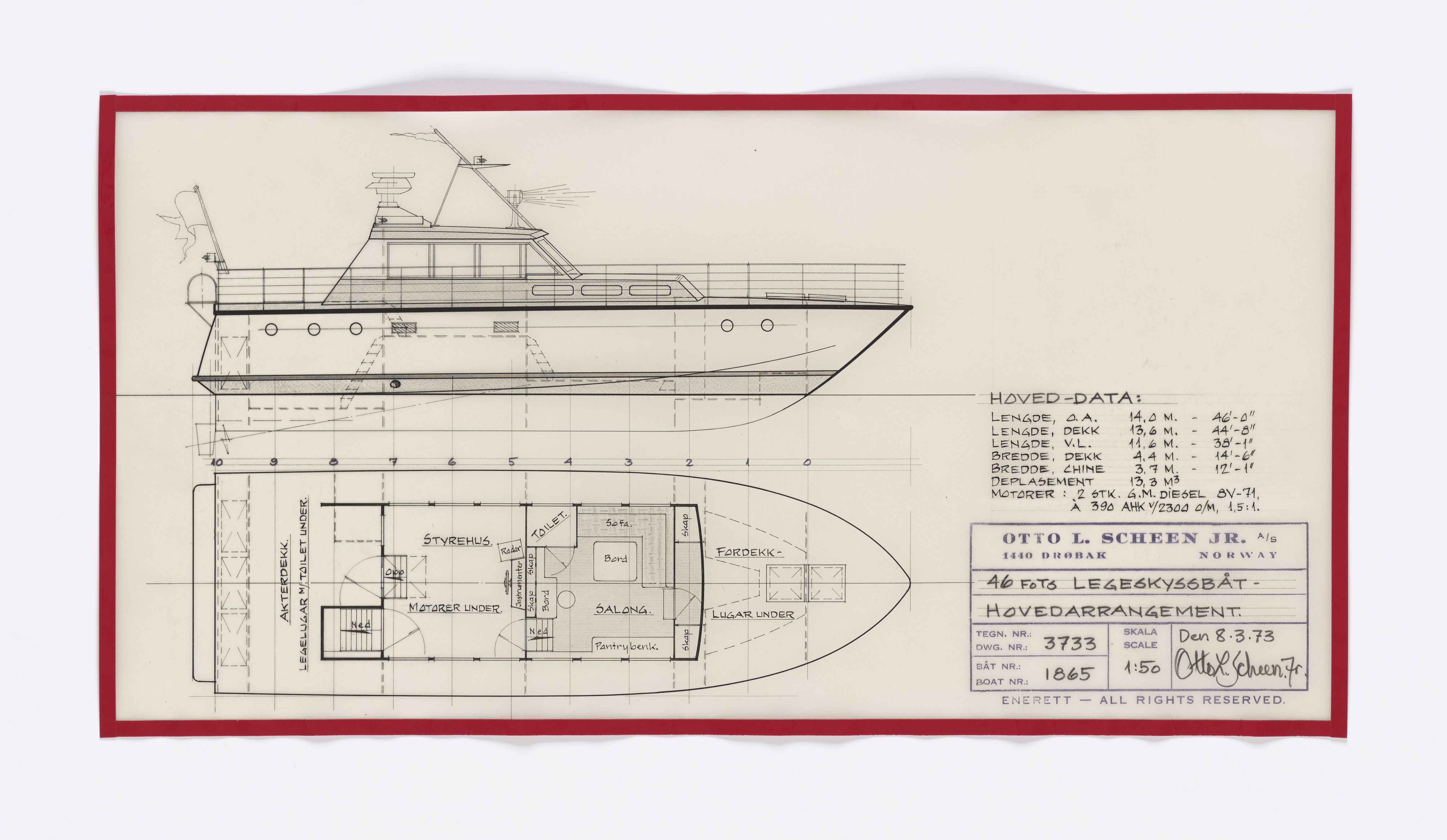 Furuholmen & Scheen, AFM/OM-1003/T/Ta/L0010/0003: Utrykningsfartøy / Scheen, 1968-1992