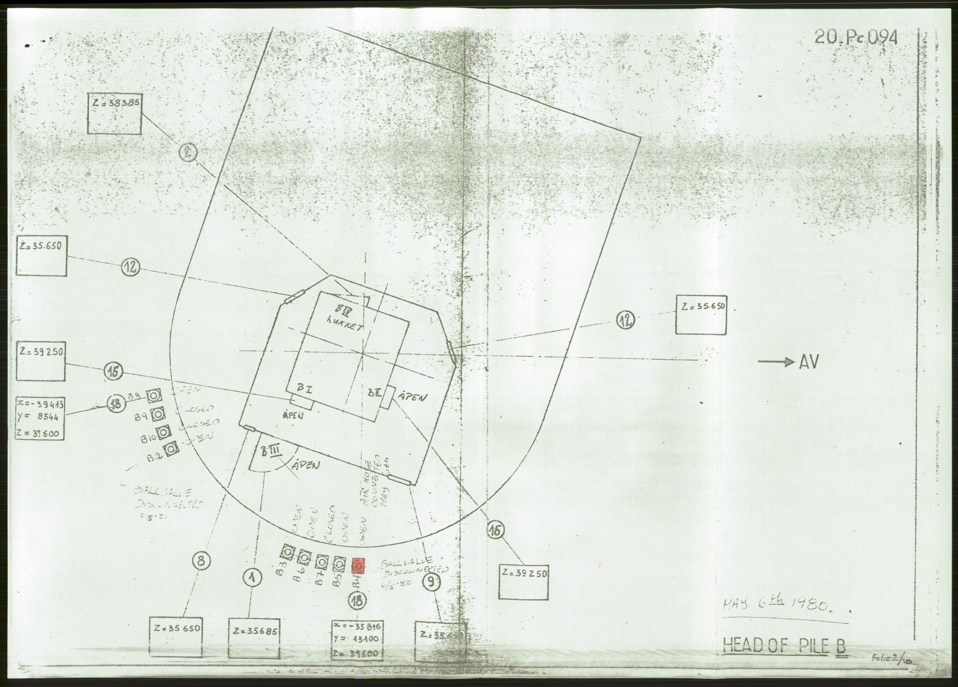 Justisdepartementet, Granskningskommisjonen ved Alexander Kielland-ulykken 27.3.1980, AV/RA-S-1165/D/L0006: A Alexander L. Kielland (Doku.liste + A3-A6, A11-A13, A18-A20-A21, A23, A31 av 31)/Dykkerjournaler, 1980-1981, s. 219