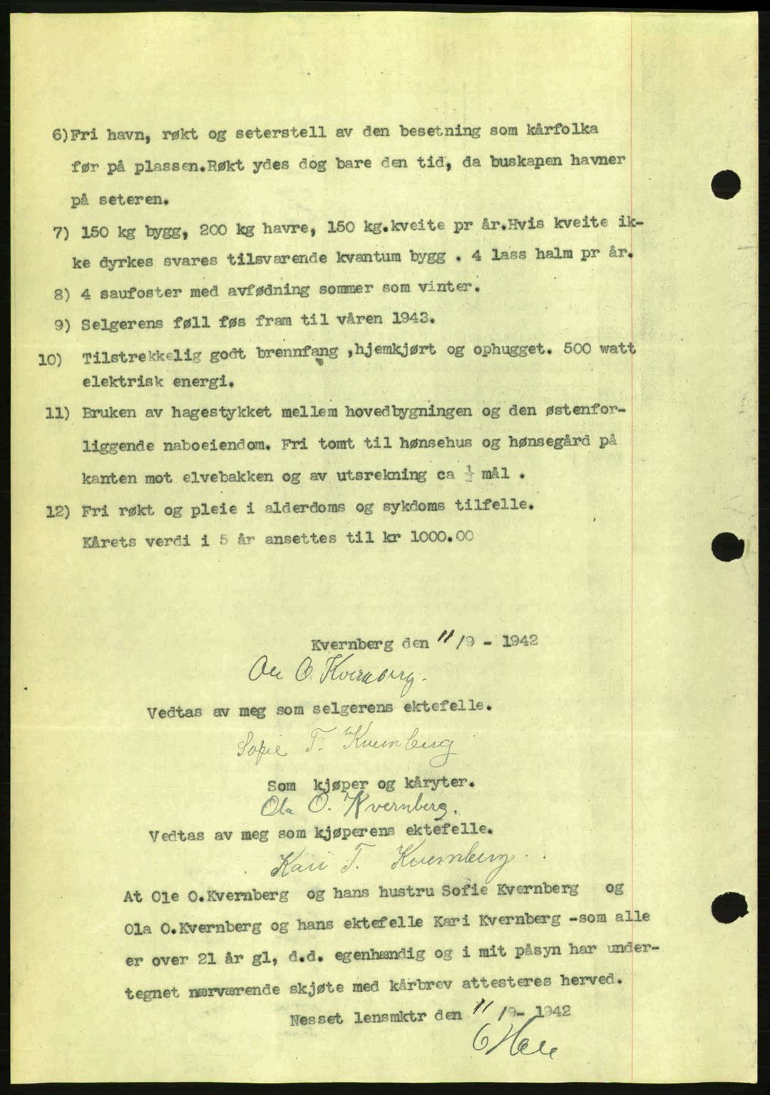 Romsdal sorenskriveri, AV/SAT-A-4149/1/2/2C: Pantebok nr. A12, 1942-1942, Dagboknr: 1867/1942