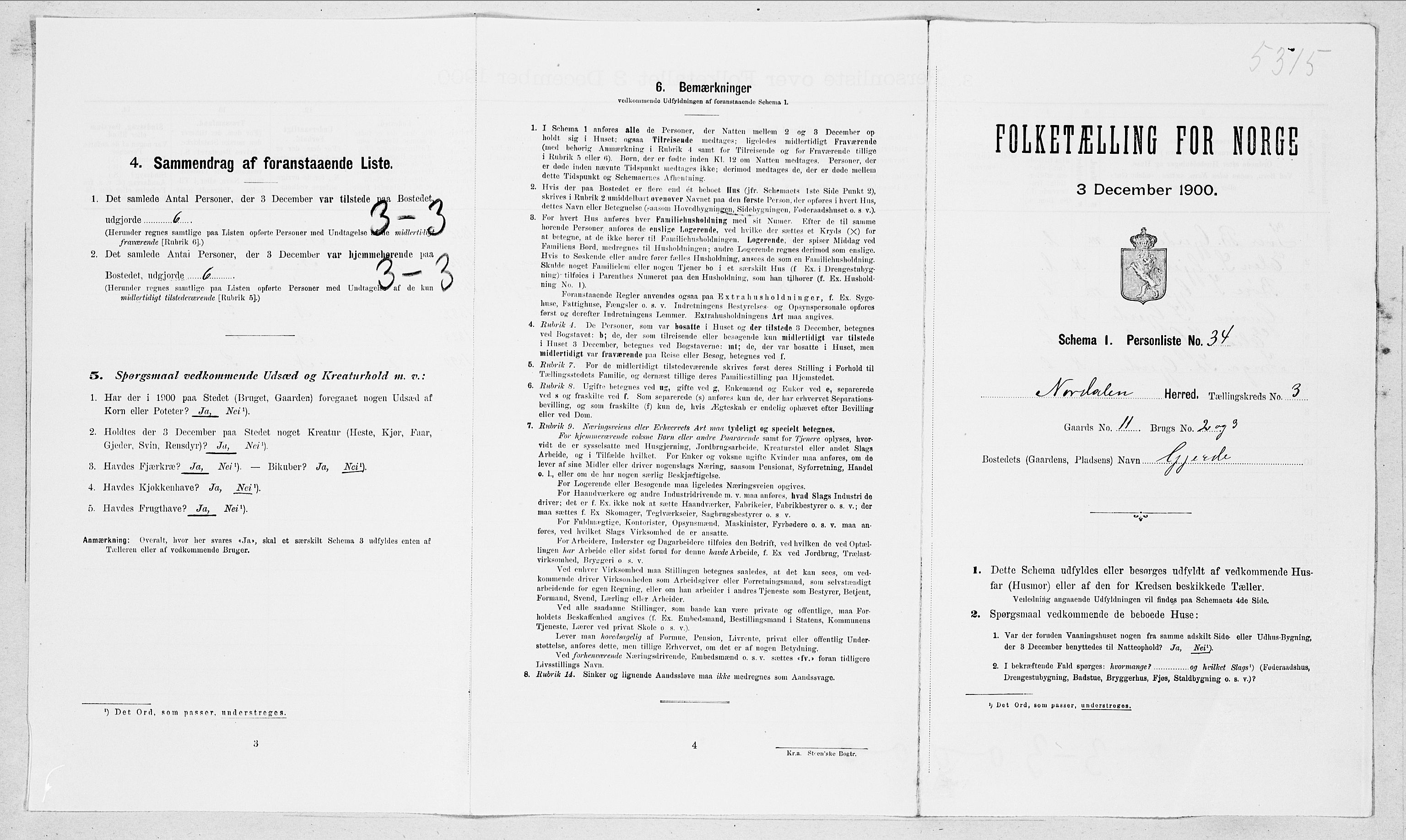 SAT, Folketelling 1900 for 1524 Norddal herred, 1900, s. 252