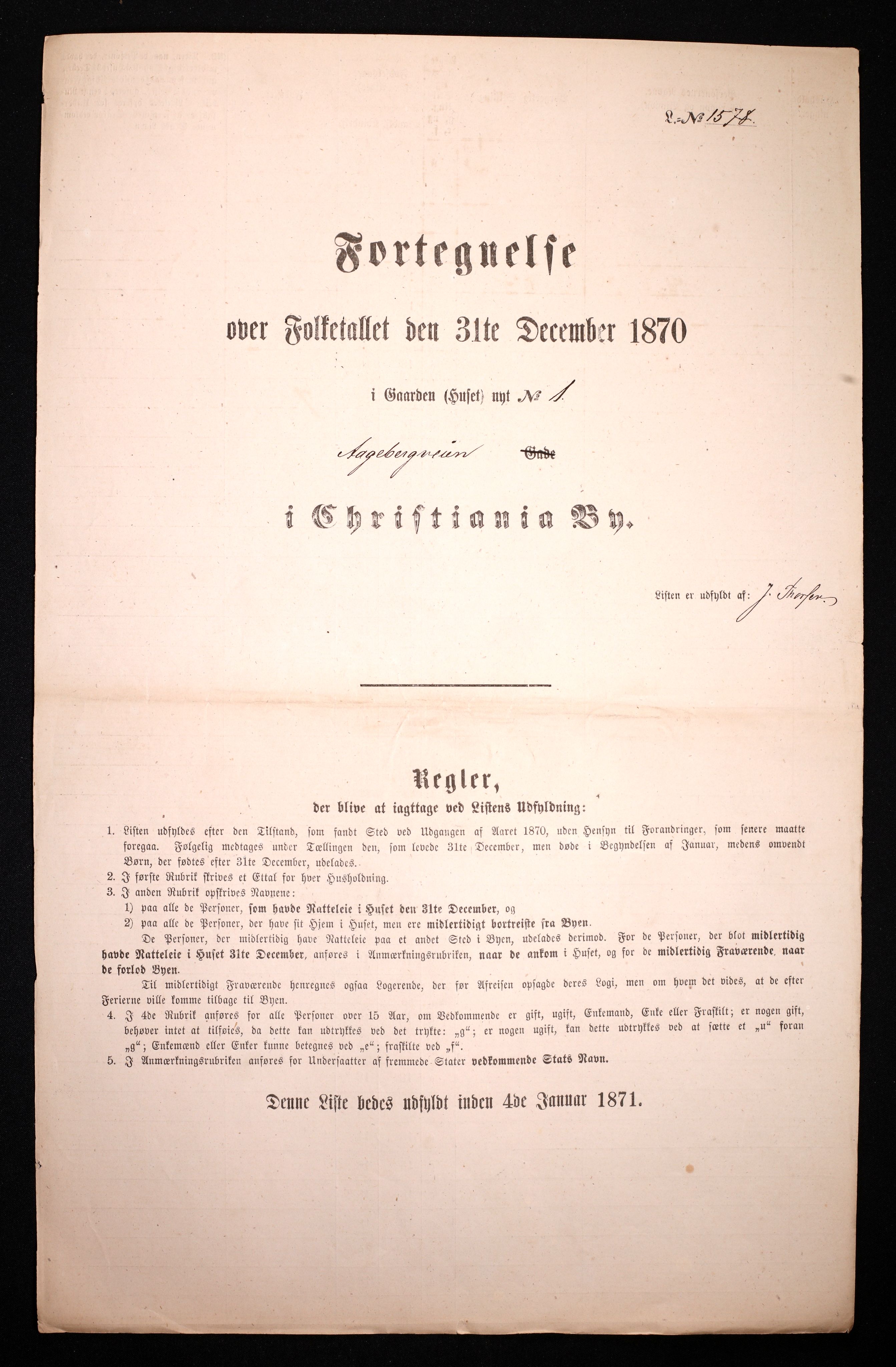 RA, Folketelling 1870 for 0301 Kristiania kjøpstad, 1870, s. 4773