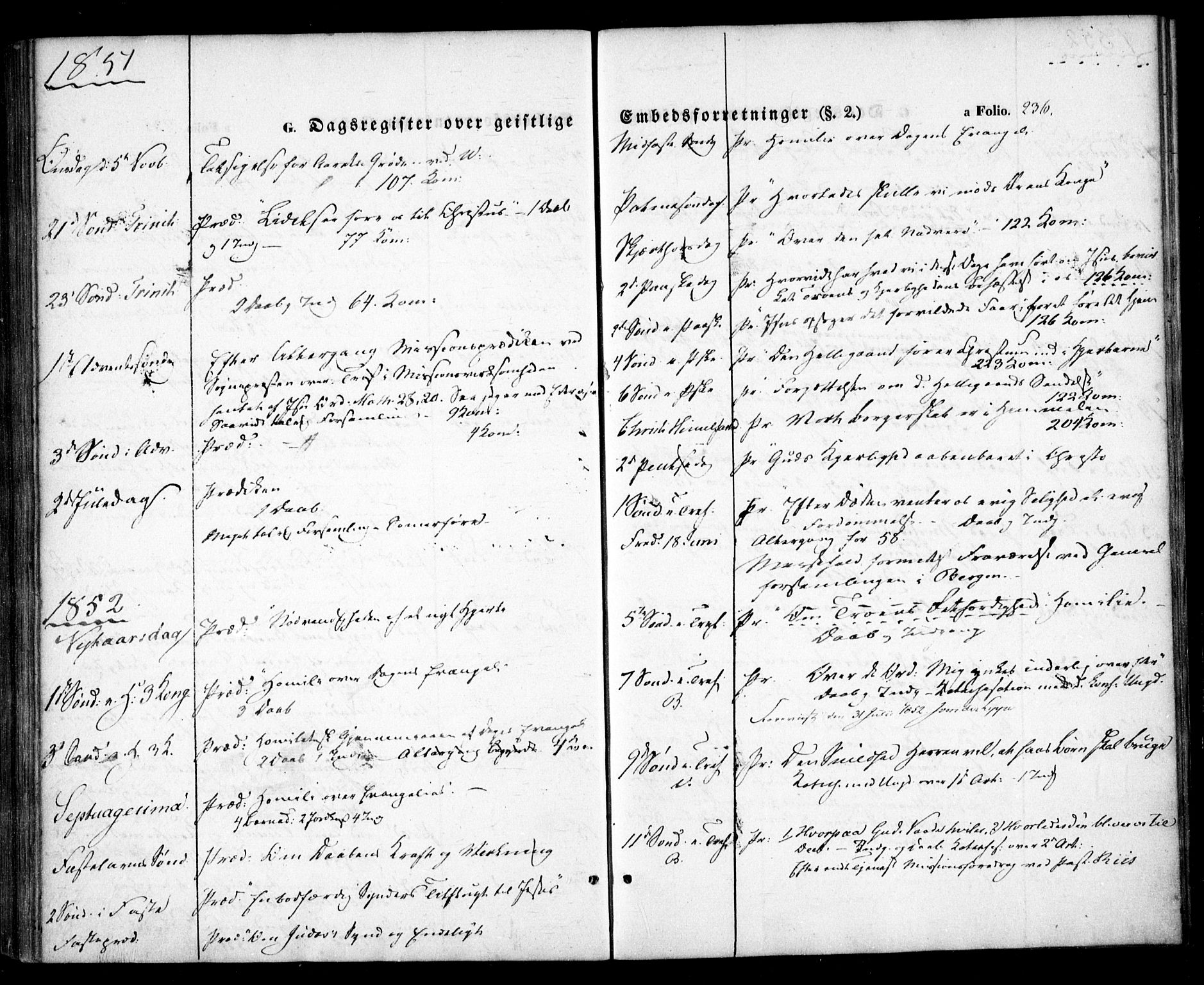 Birkenes sokneprestkontor, SAK/1111-0004/F/Fa/L0003: Ministerialbok nr. A 3, 1850-1866, s. 236
